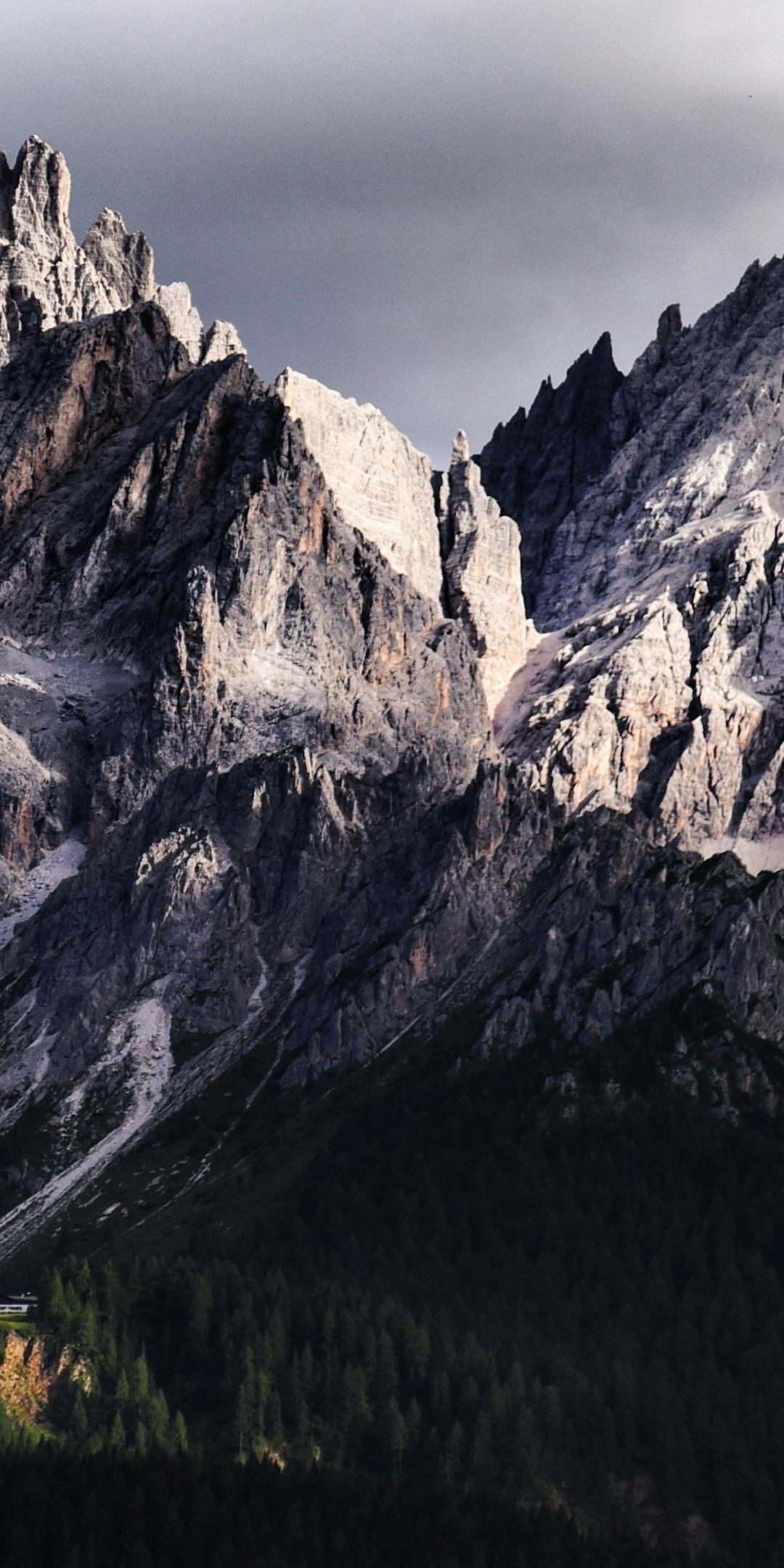 Dolomites, mountain range, Rocky mountains, Italy, 1080x2160 wallpaper
