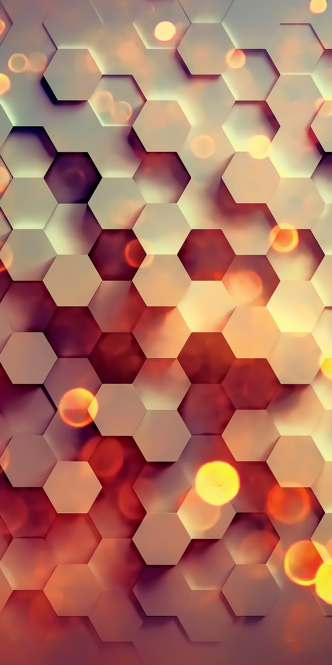3d, hexagons, pattern, abstract, 1080x2160 wallpaper