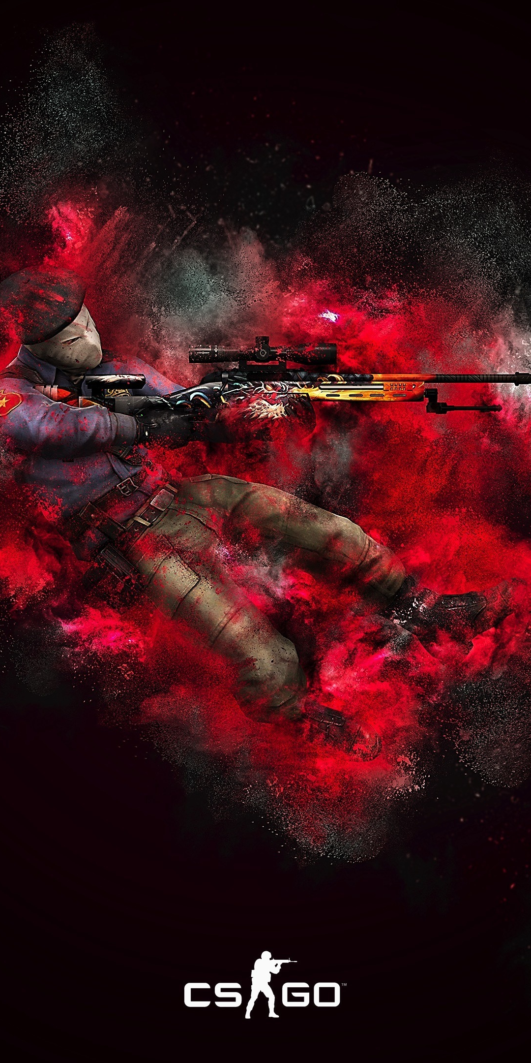 Counter-Strike: Global Offensive, soldier, dive, video game, 1080x2160 wallpaper