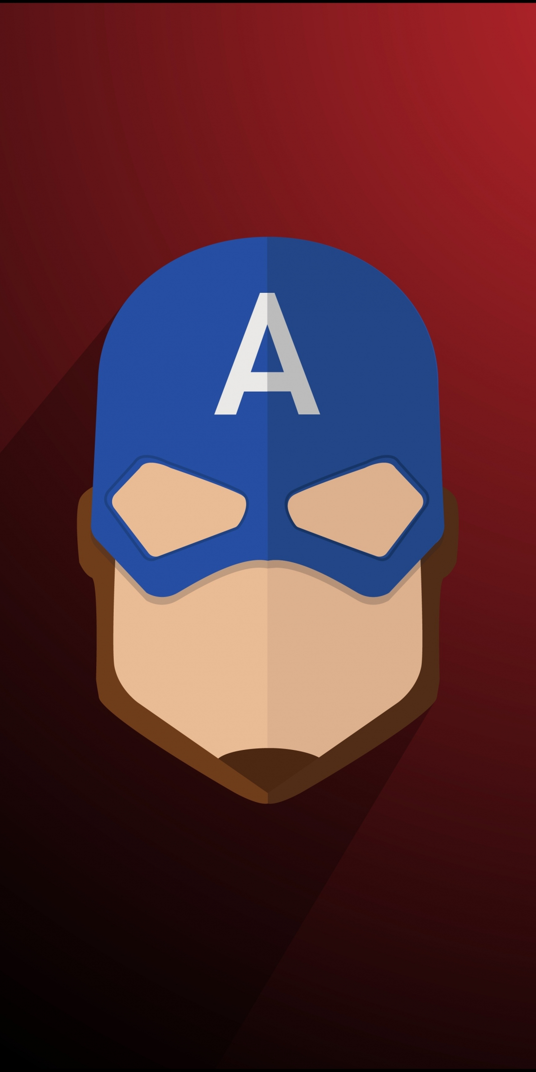 Captain America, Logo, minimal, 1080x2160 wallpaper