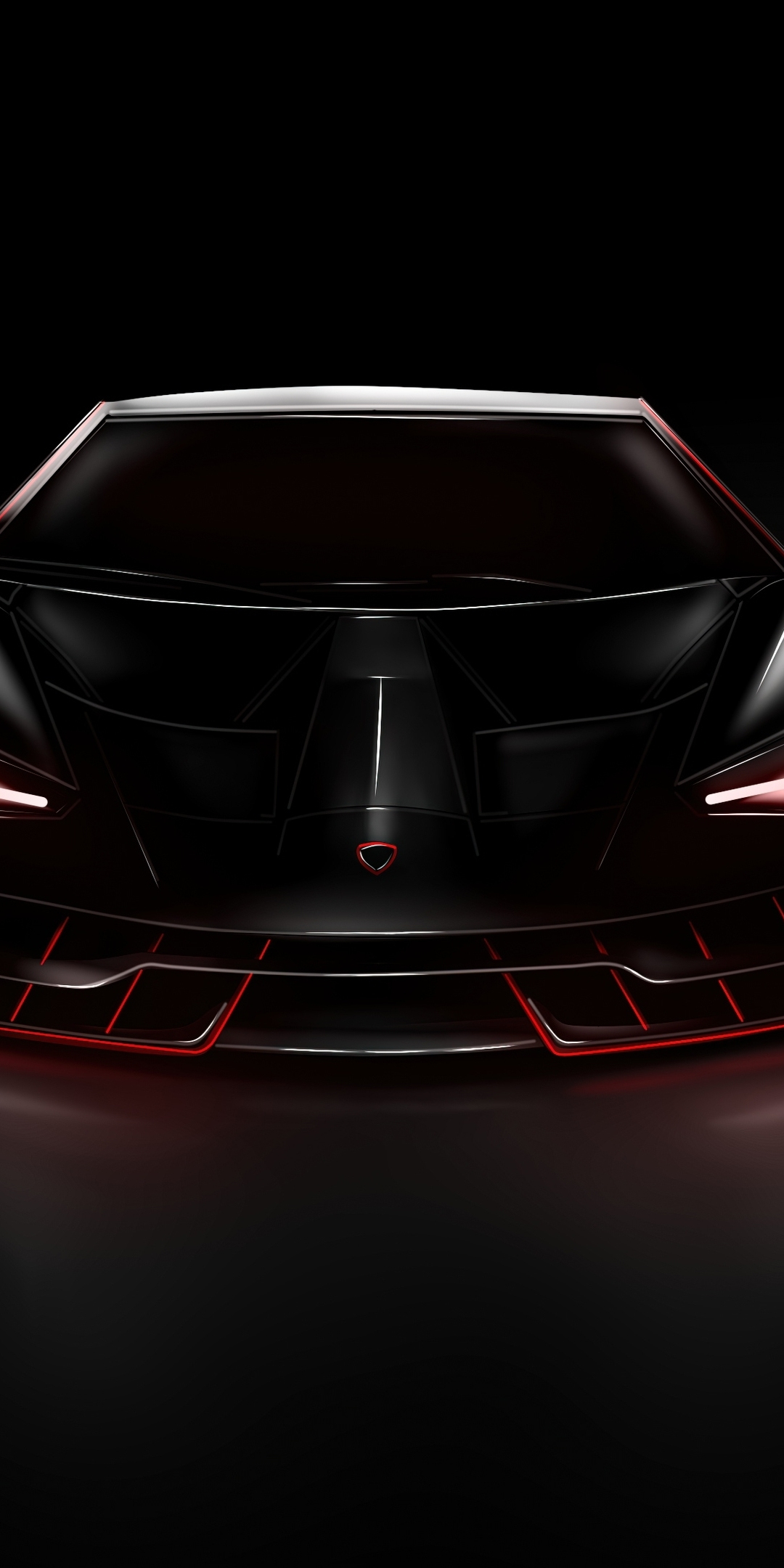 Lamborghini Centenario, dark, 2020, 1080x2160 wallpaper