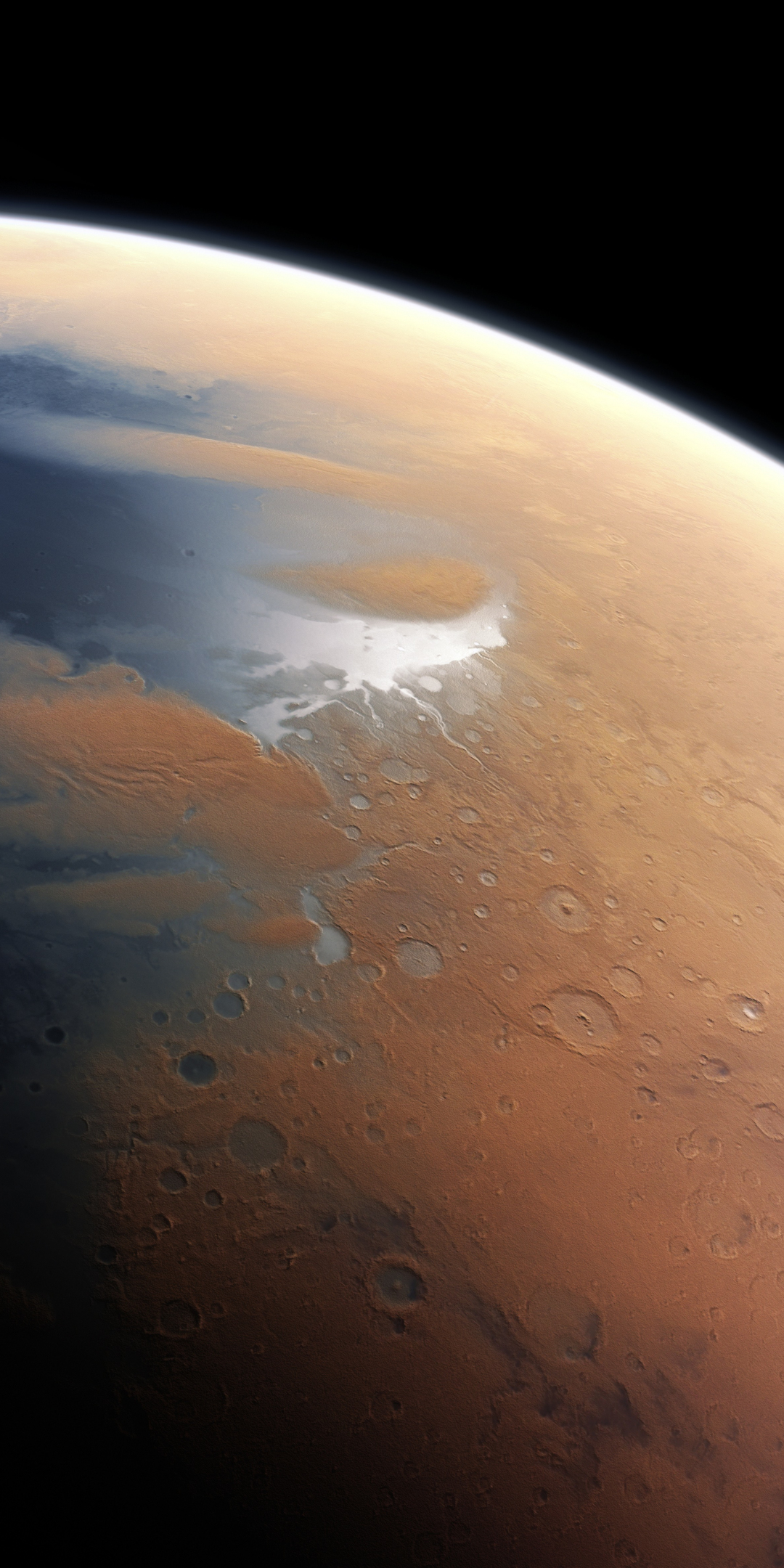 Mars, space, surface, planet, 1080x2160 wallpaper