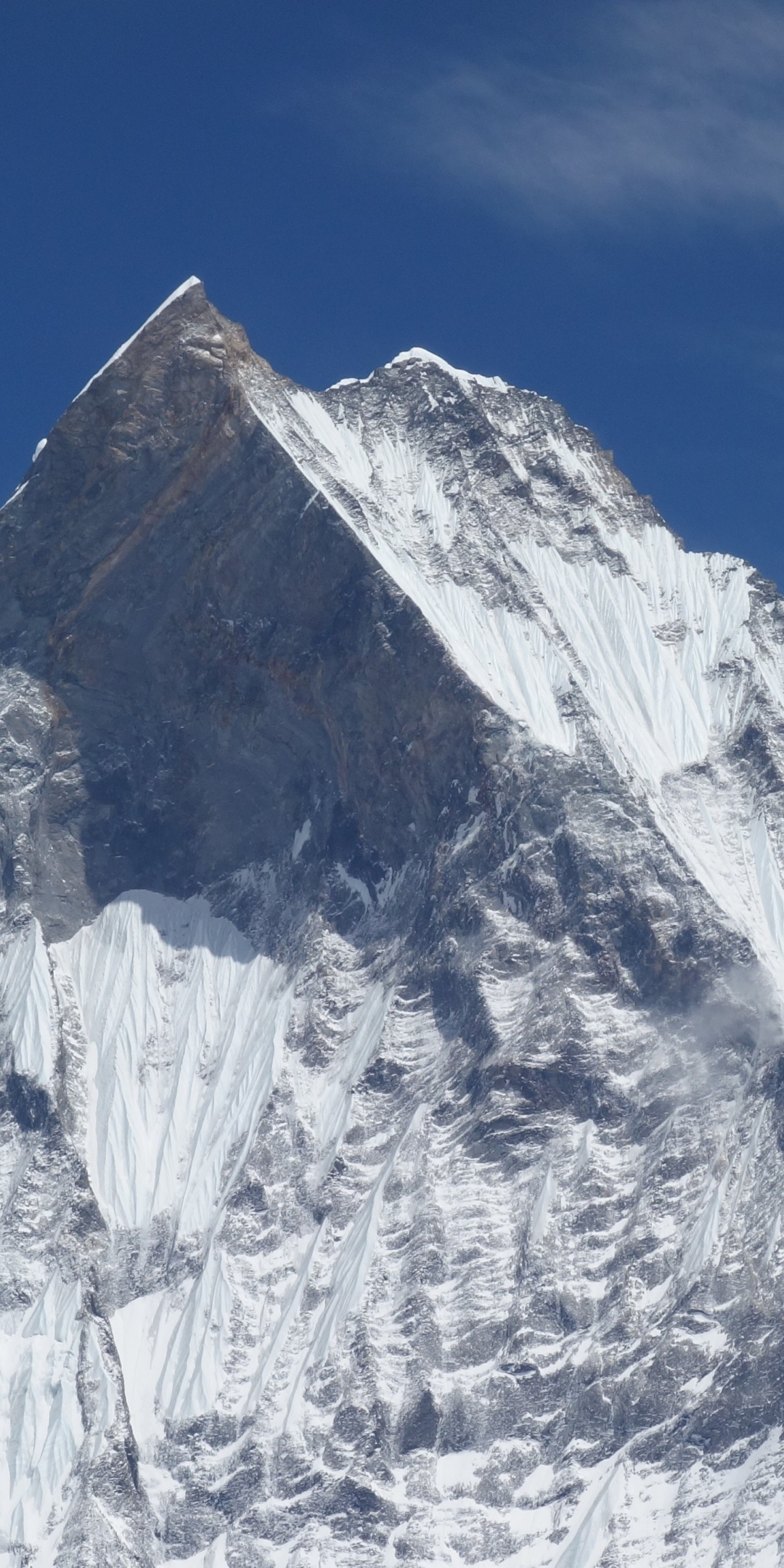 Fishtail peak, mountains, Nepal, 1080x2160 wallpaper