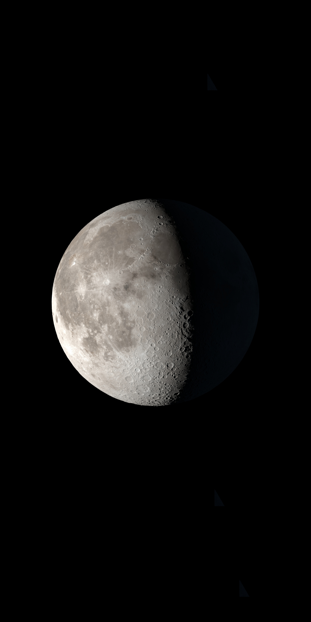 The Moon, surface, 1080x2160 wallpaper