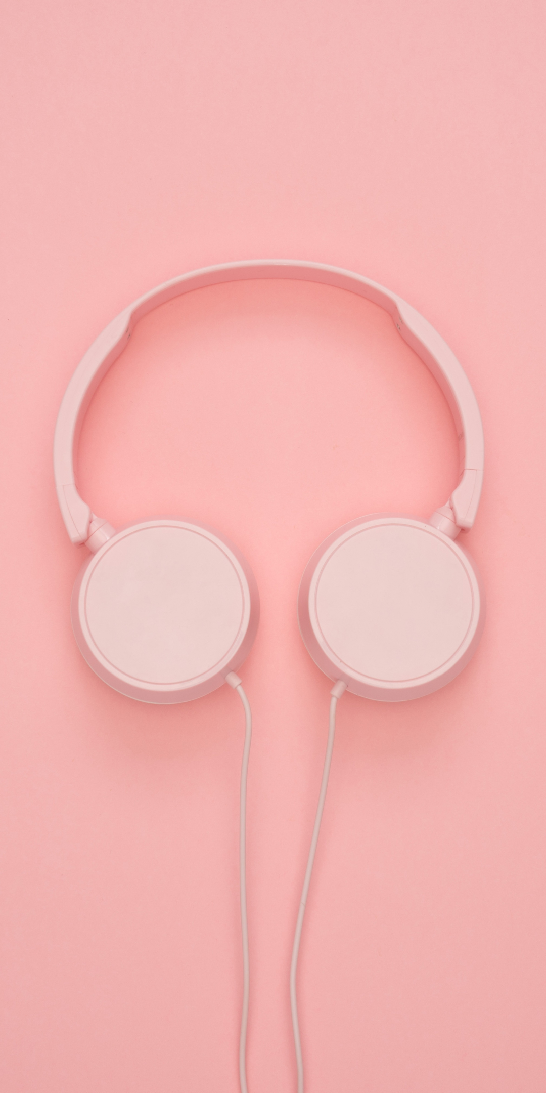 Headphone, pink, minimal, 1080x2160 wallpaper
