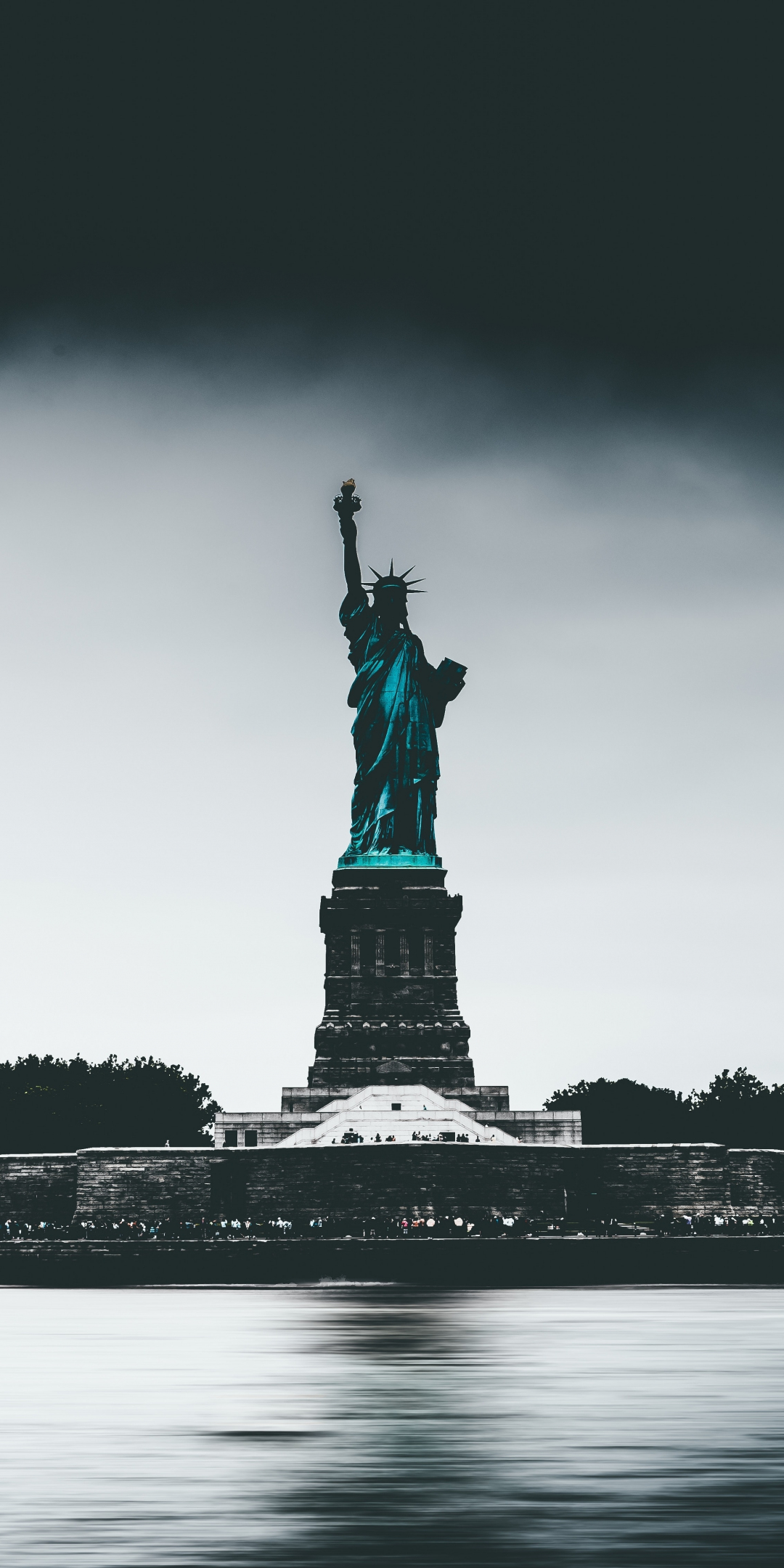 Statue of liberty, City, New York, 1080x2160 wallpaper