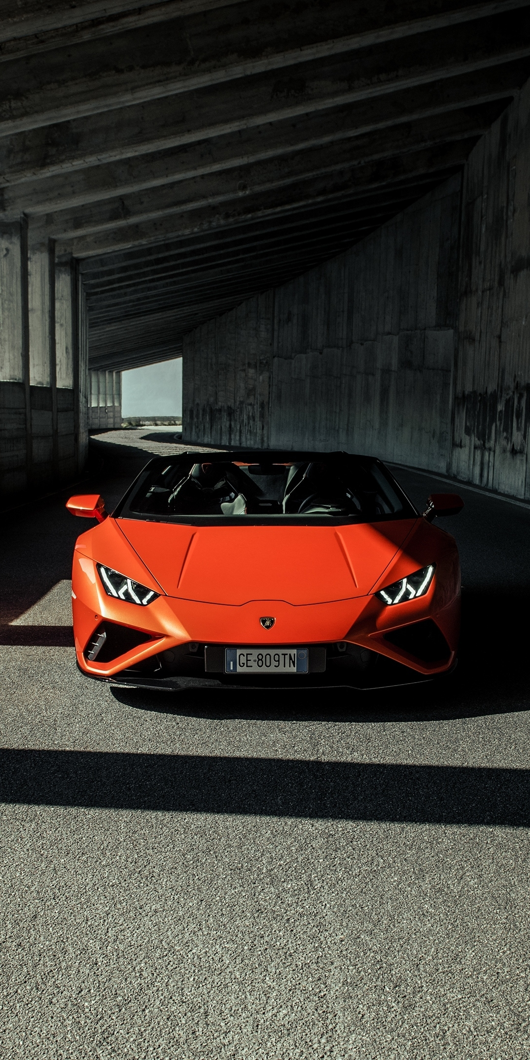 2021 Lamborghini Huracan Evo Spyder, luxury sport car, 1080x2160 wallpaper