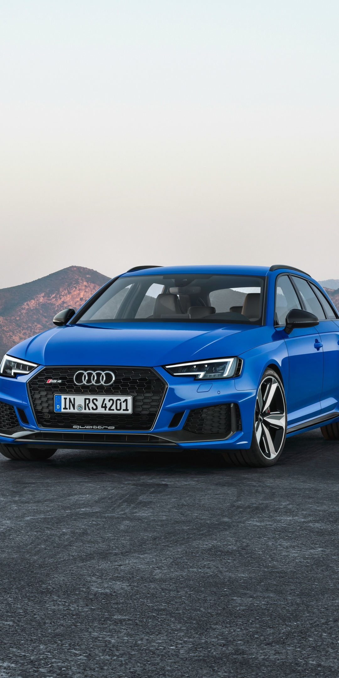 Luxrious, Blue, Audi RS4, 1080x2160 wallpaper