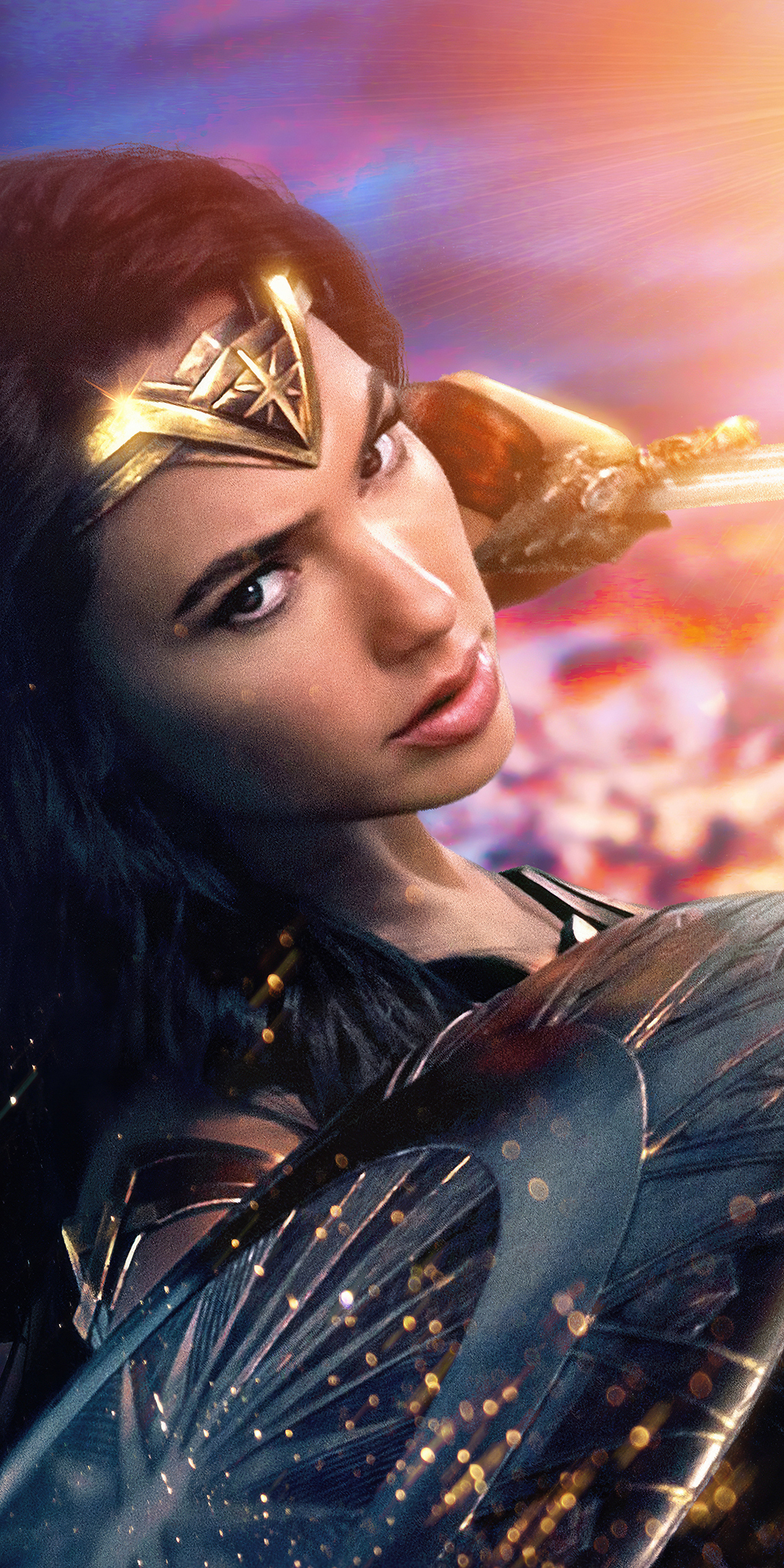 Wonder Woman, Justice League's Hero, poster, 1080x2160 wallpaper