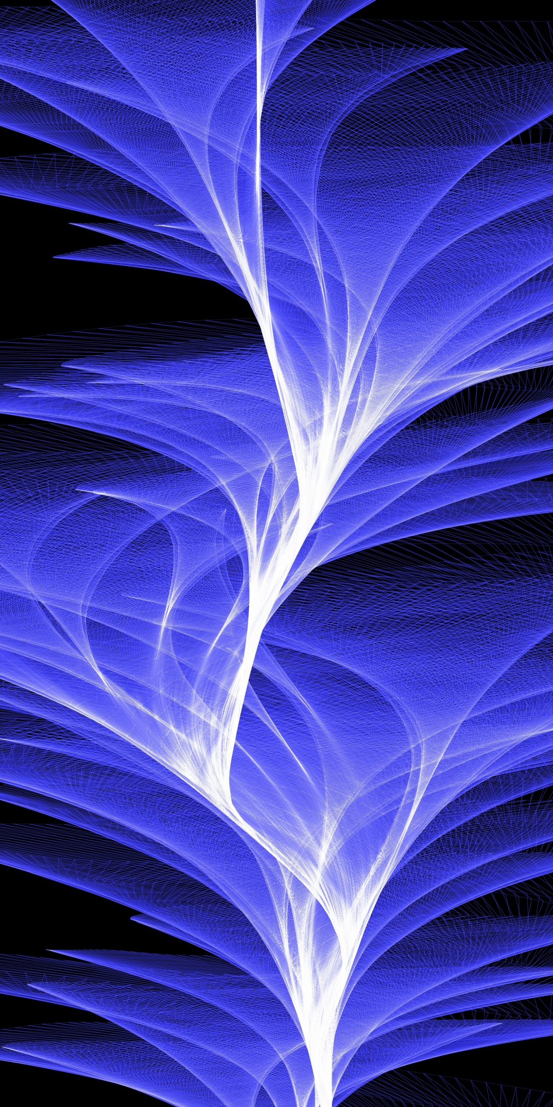 Fractal, abstraction, lines, 1080x2160 wallpaper
