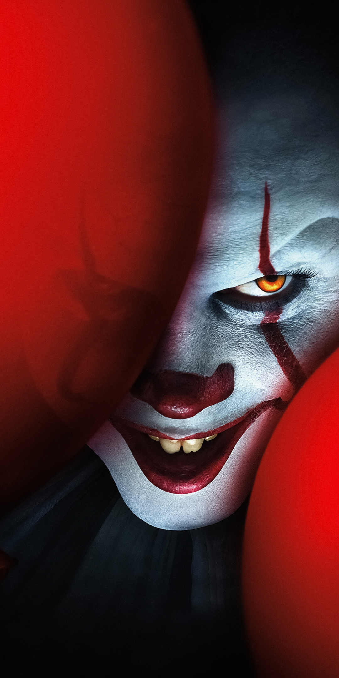 IT Chapter Two, clown, 2019 movie, creepy face, 1080x2160 wallpaper