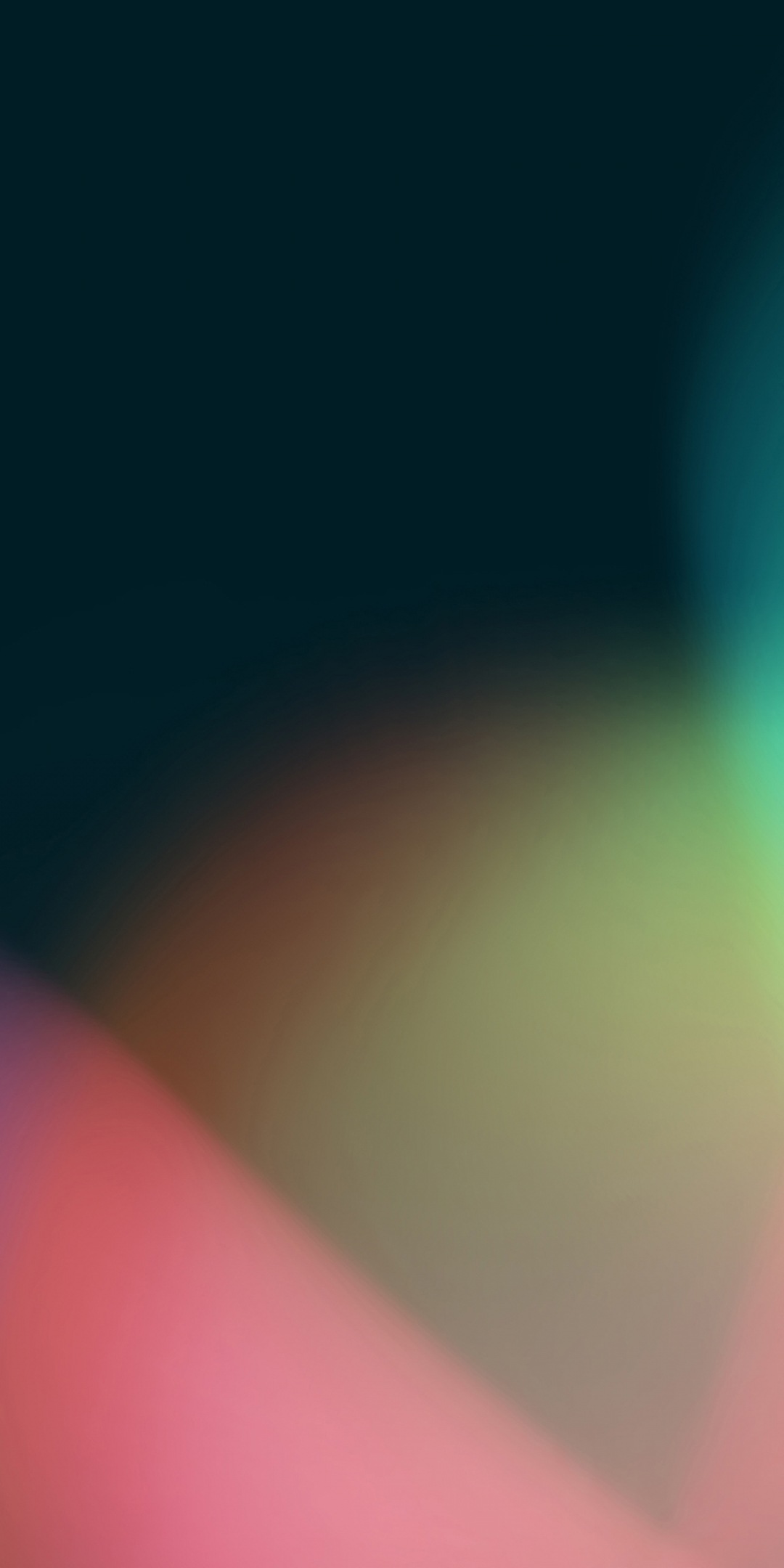 Colorful, blurred, waves, abstract, 1080x2160 wallpaper