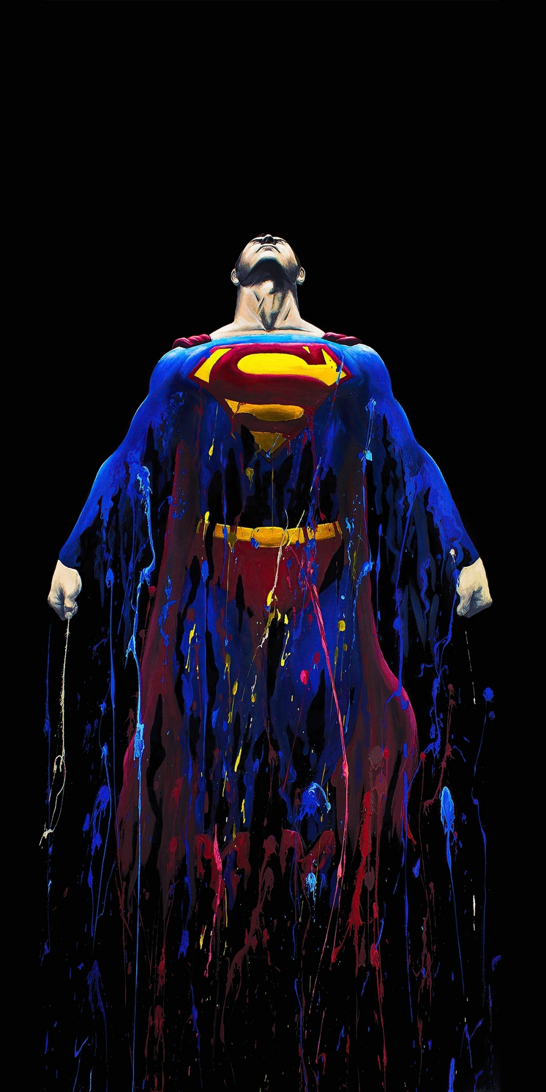 2020 superman, flight, dark, 1080x2160 wallpaper