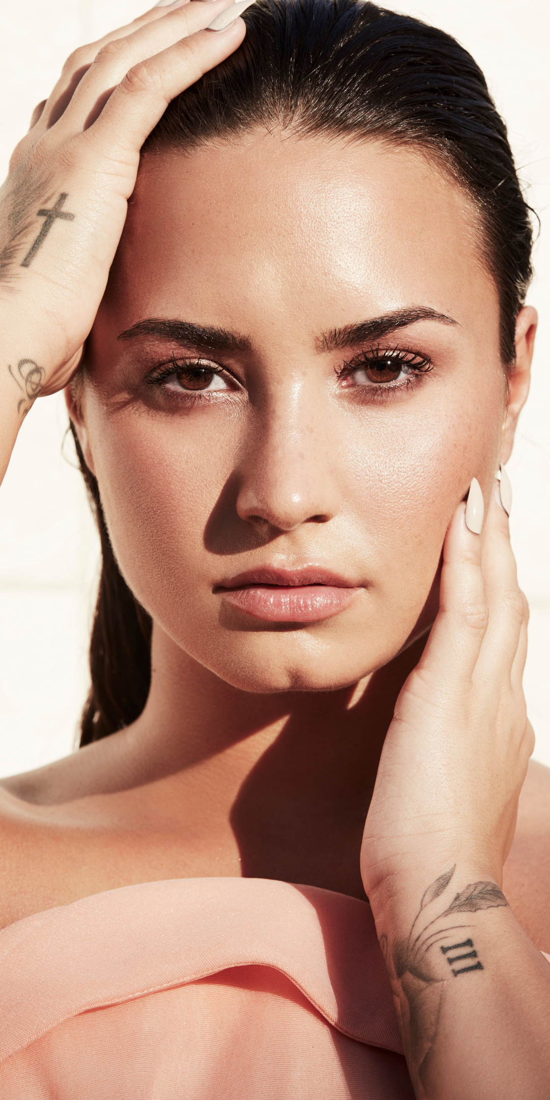 Demi Lovato, singer, face, 1080x2160 wallpaper