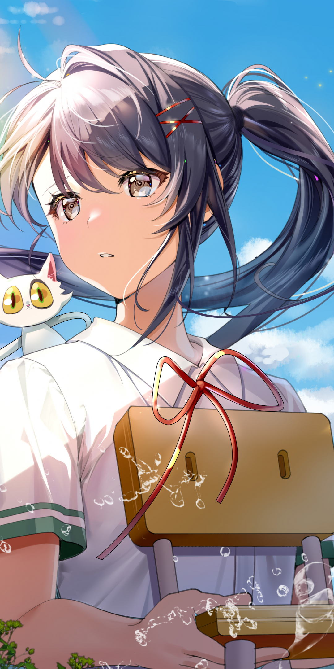 Suzume no Tojimari, anime movie, cute anime girl, 1080x2160 wallpaper