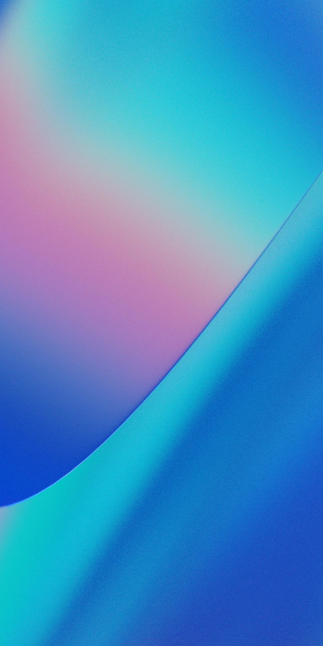 Colorful, blue-pink gradient, abstract art, 1080x2160 wallpaper
