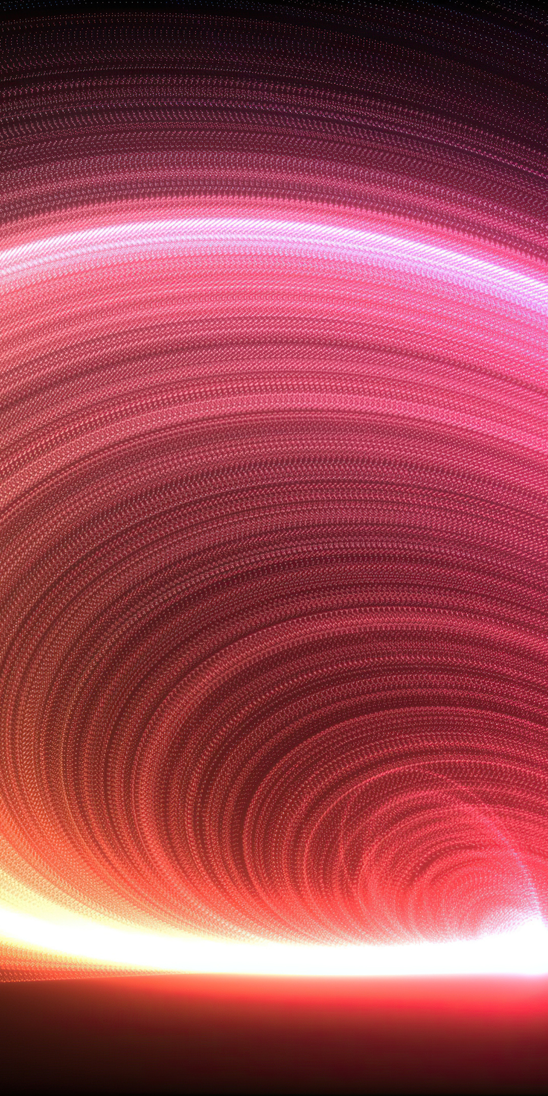 Glowing circle, motion lines, 1080x2160 wallpaper