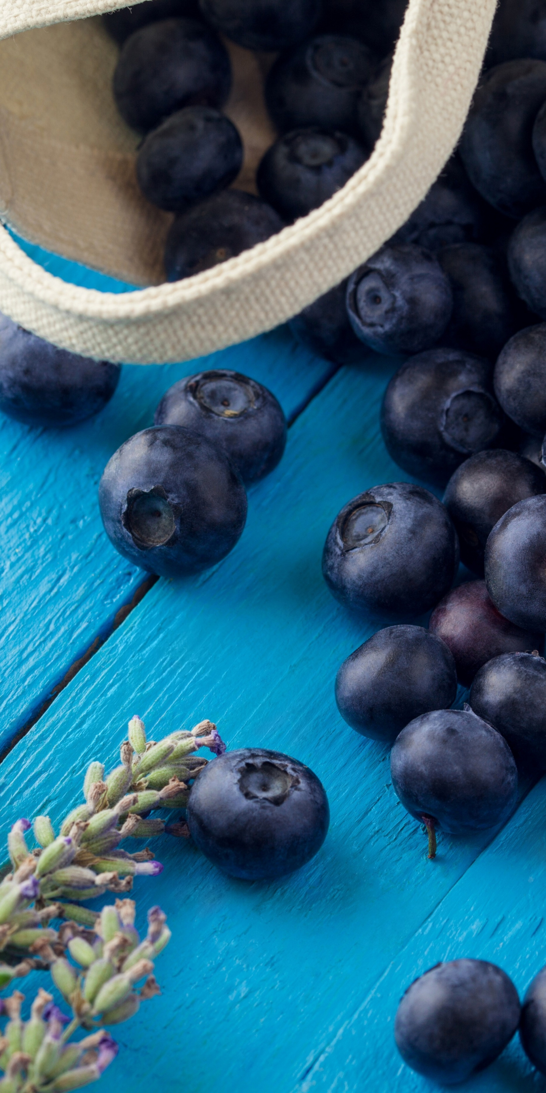 Fresh, fruits, blueberries, berries, 1080x2160 wallpaper
