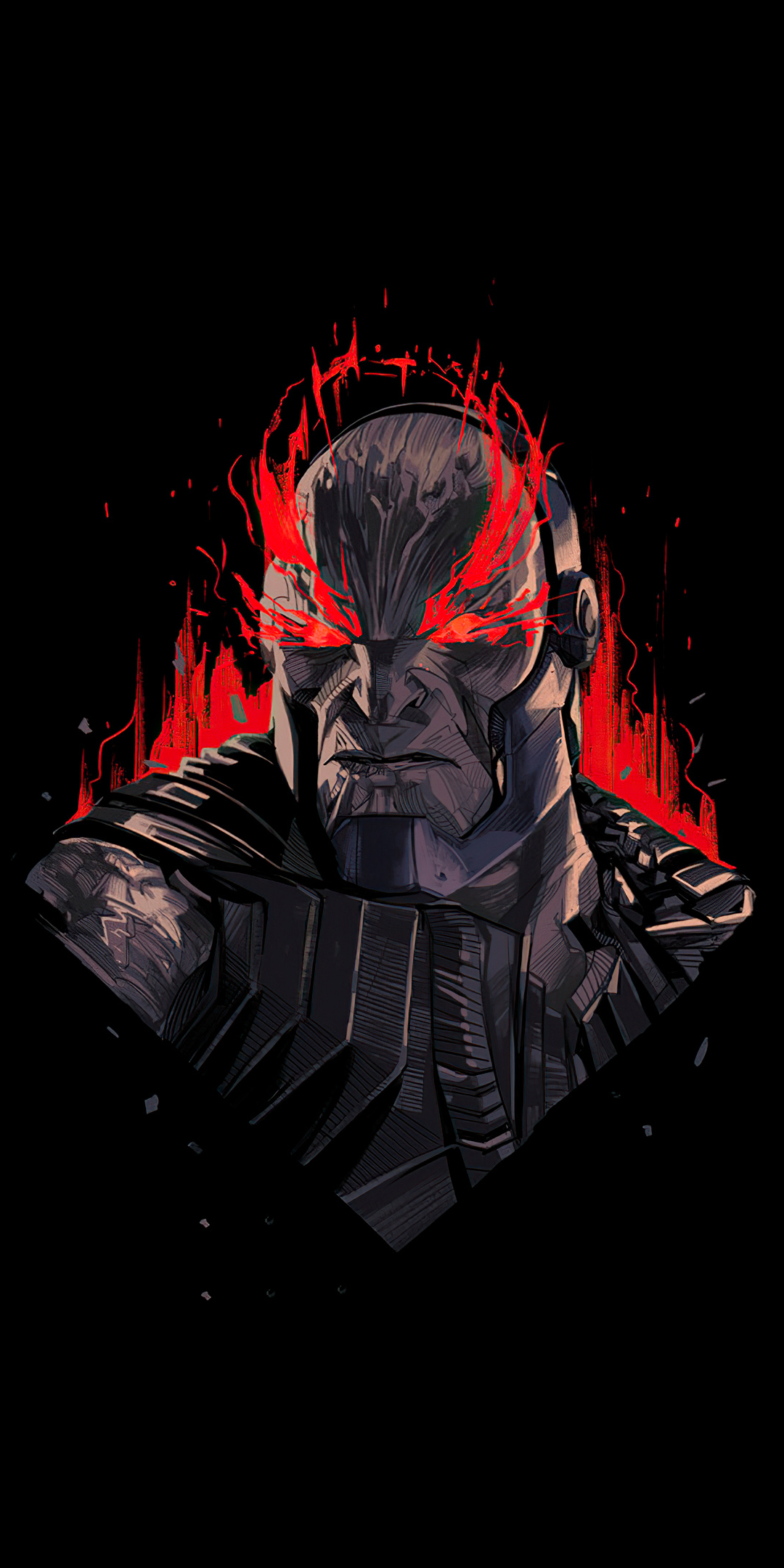 Darkseid, minimal, 2021, 1080x2160 wallpaper