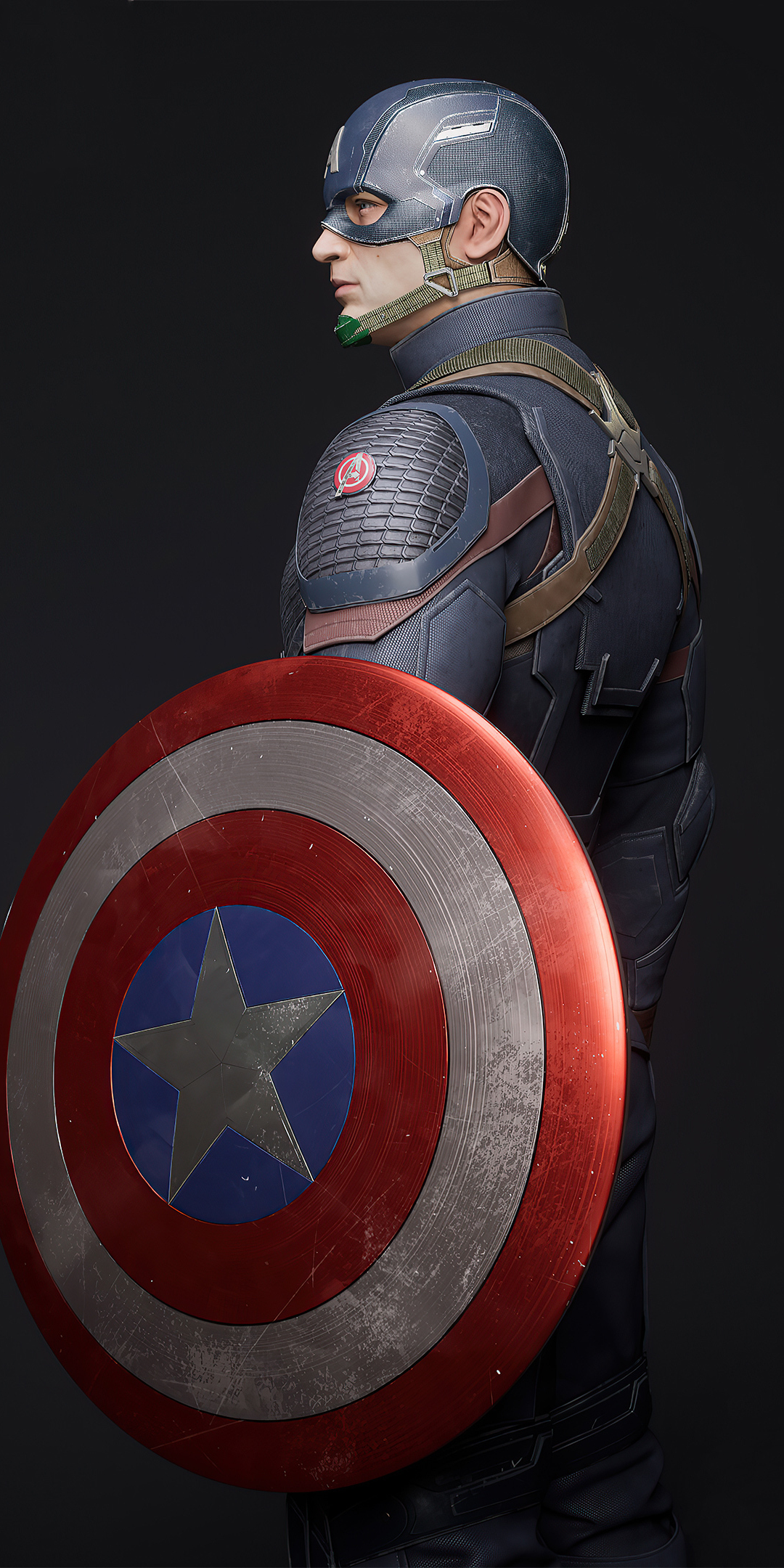 Captain America, First Avenger, superhero, 2020 artwork, 1080x2160 wallpaper