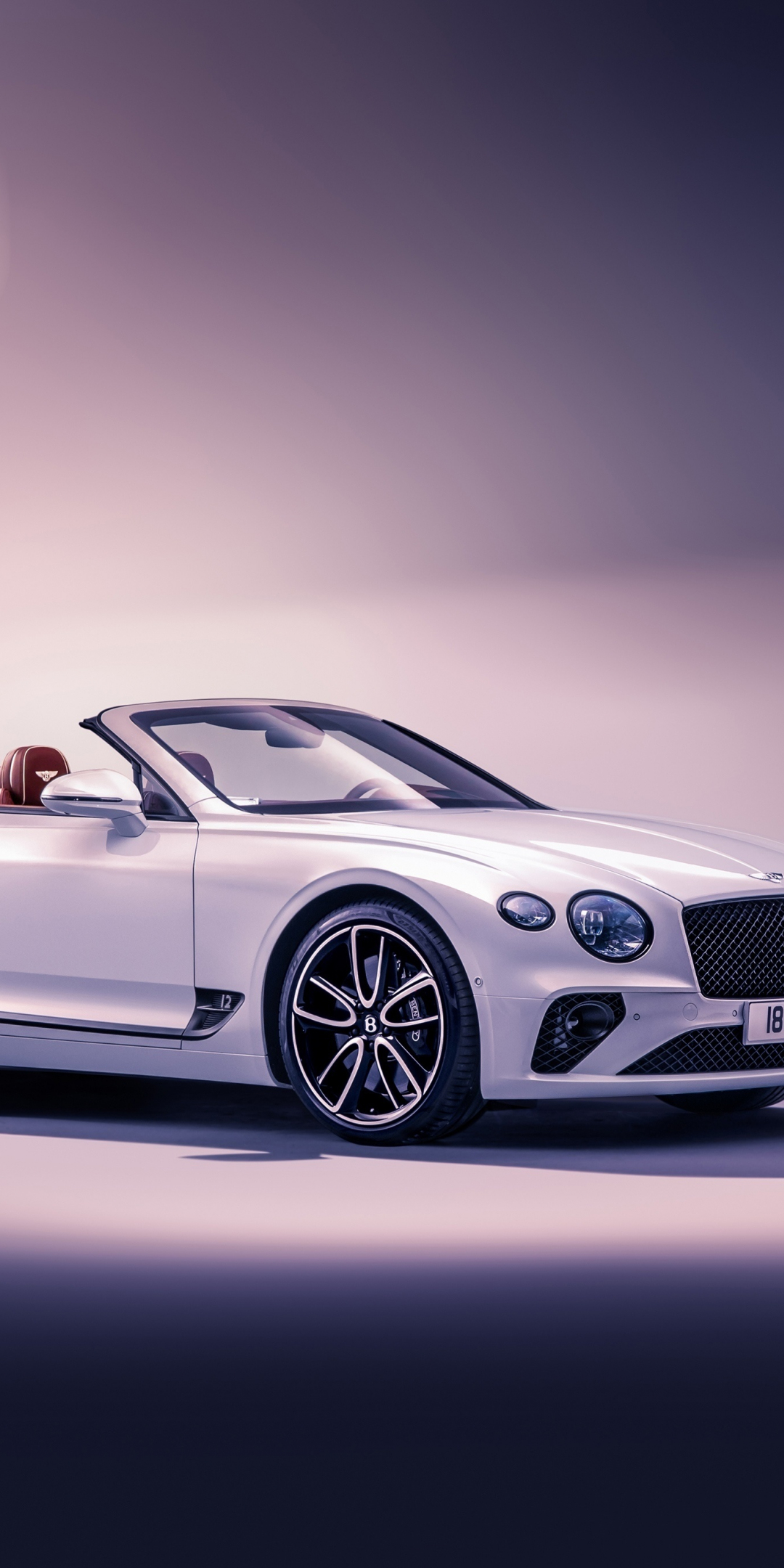 Luxury vehicle, white, Bentley Continental GT, 1080x2160 wallpaper
