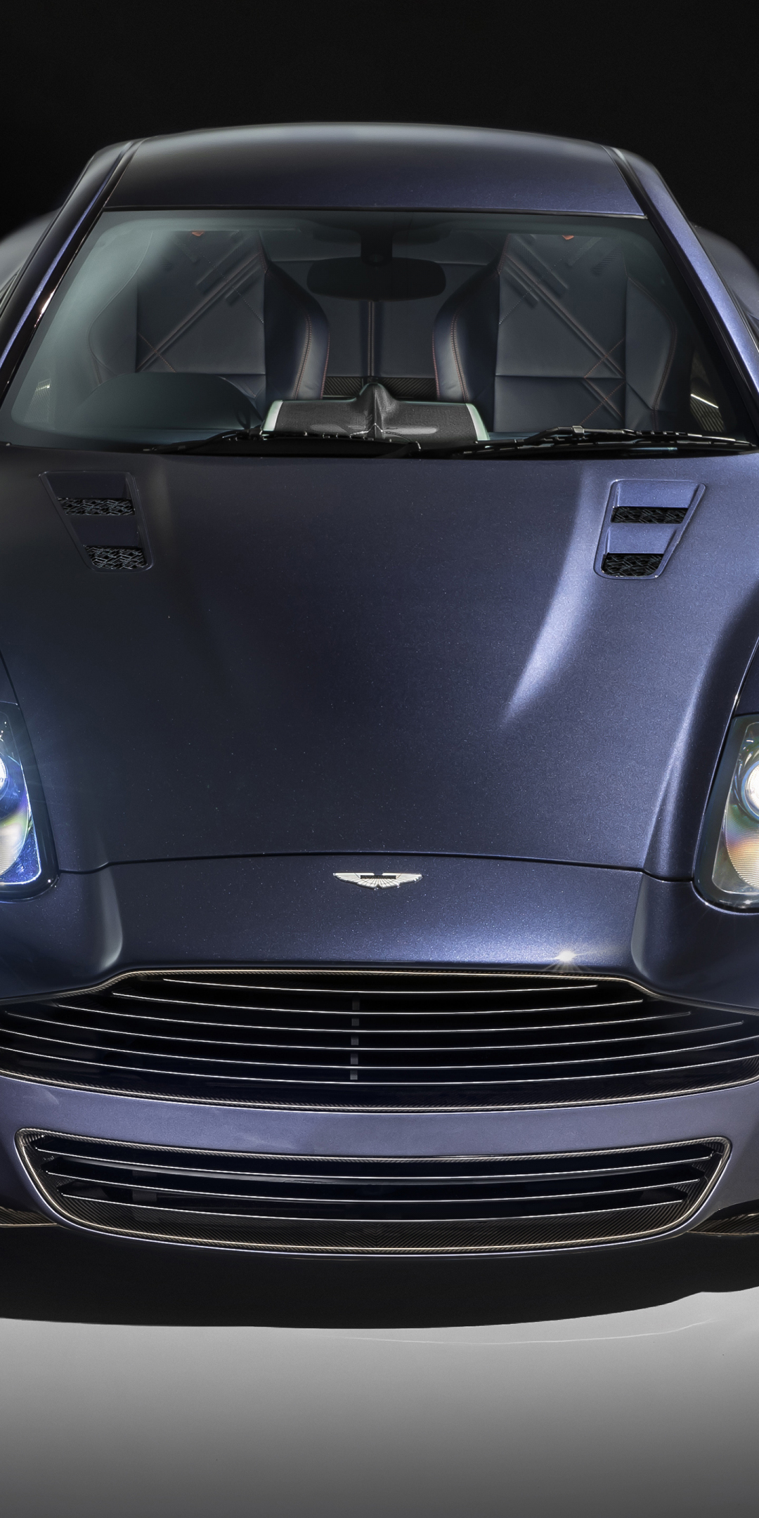 Aston Martin Vanquish 25, Callum Modernizes, blue car, 1080x2160 wallpaper