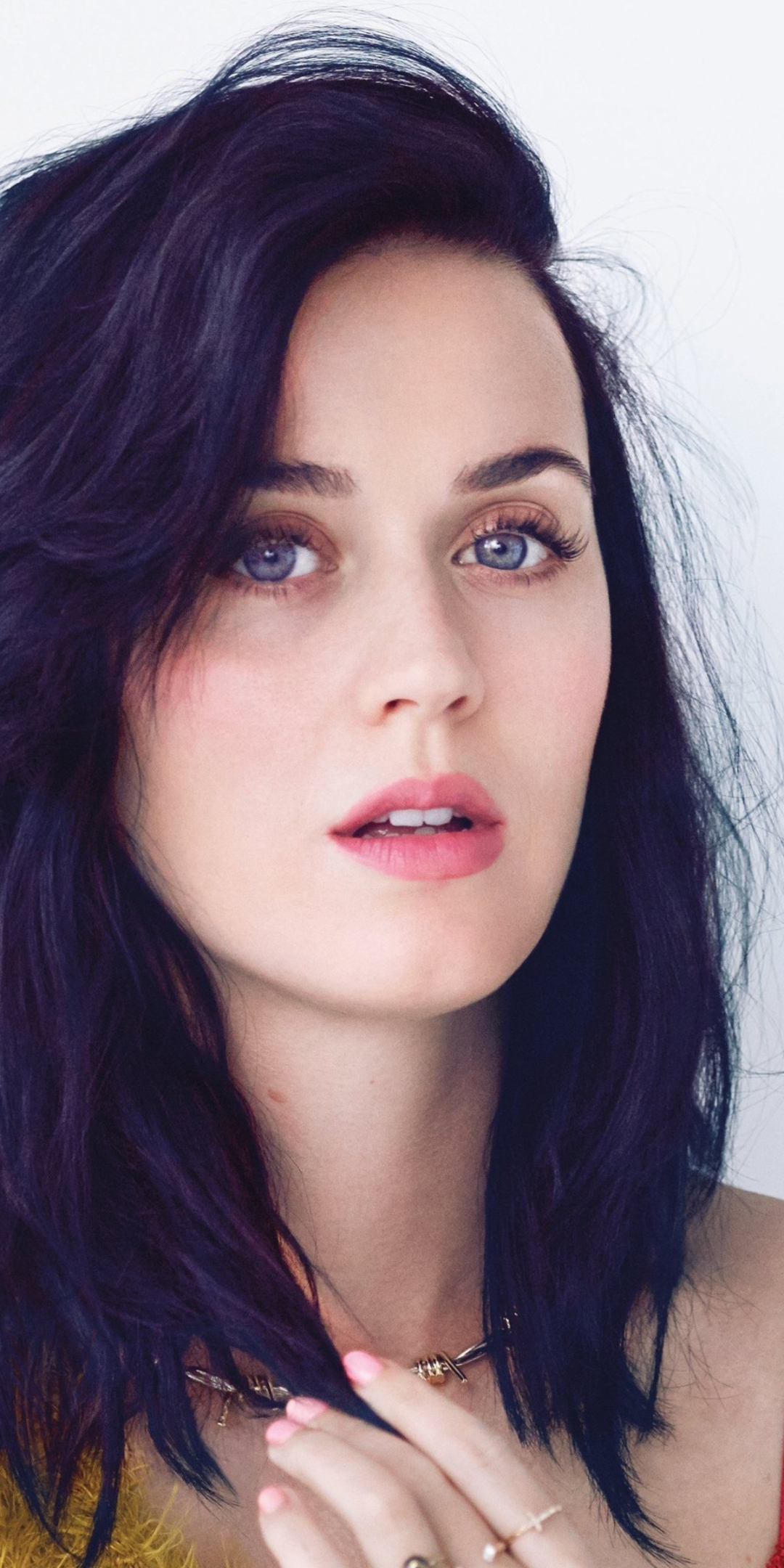 Katy Perry, purple hair, 2019, 1080x2160 wallpaper