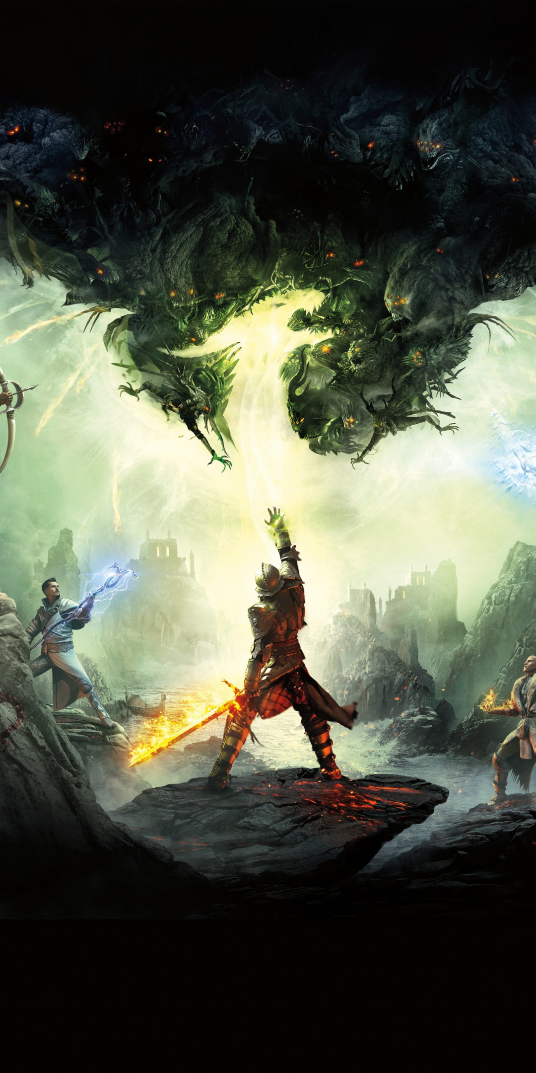 Dragon Age: Inquisition, Video game, dark, 1080x2160 wallpaper