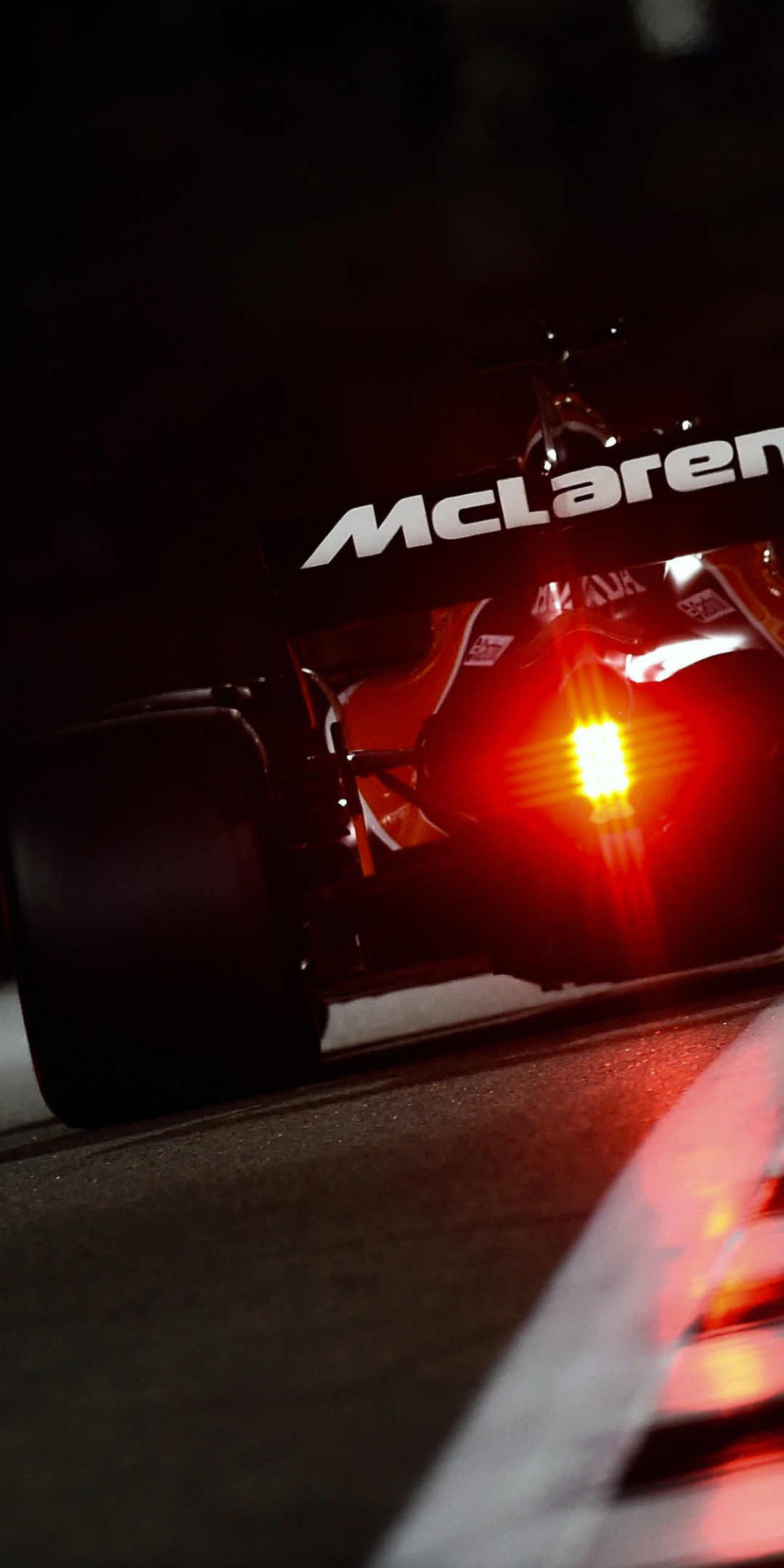 McLaren, formula one, car rear, 1080x2160 wallpaper