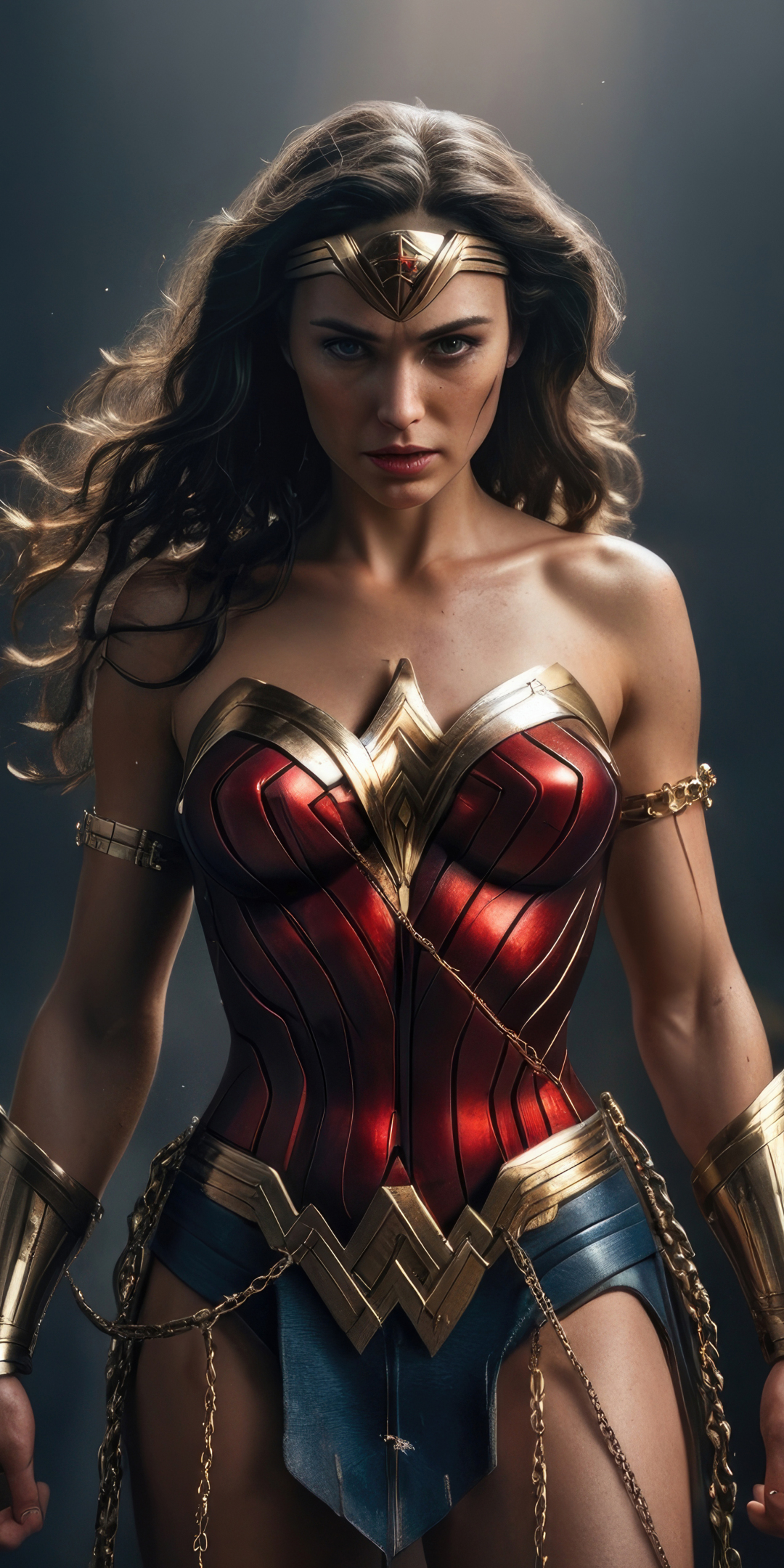 Wonder Woman, unstoppable fury superhero, cosplay, 1080x2160 wallpaper