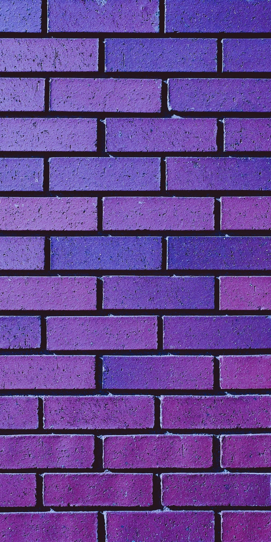 Violet wall, bricks, pattern, 1080x2160 wallpaper
