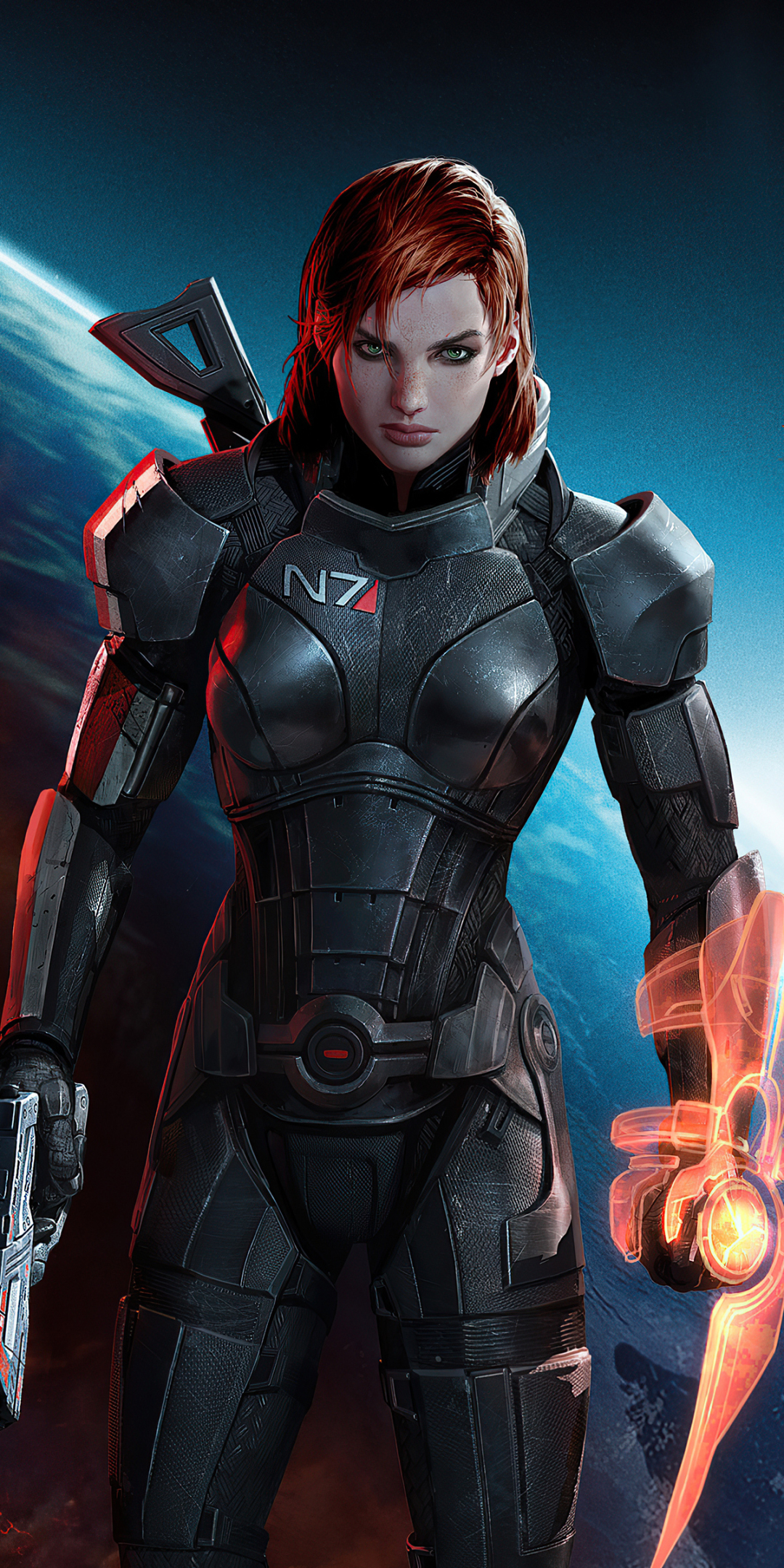 Commander Shepard, Mass Effect 3, video game, soldier, 1080x2160 wallpaper