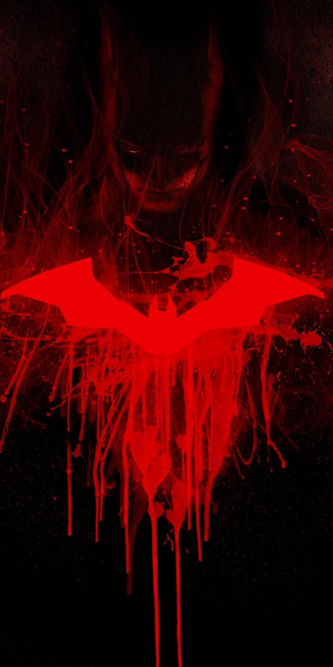 Batman, dark, Robert Pattinson, 2020, art, 1080x2160 wallpaper