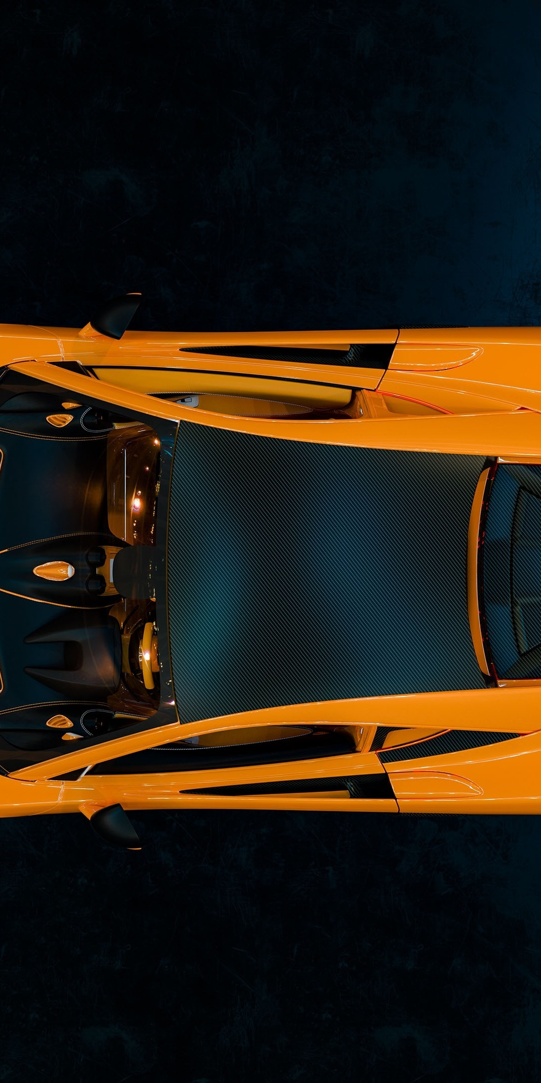 Top view, McLaren 570S, sports car, 1080x2160 wallpaper