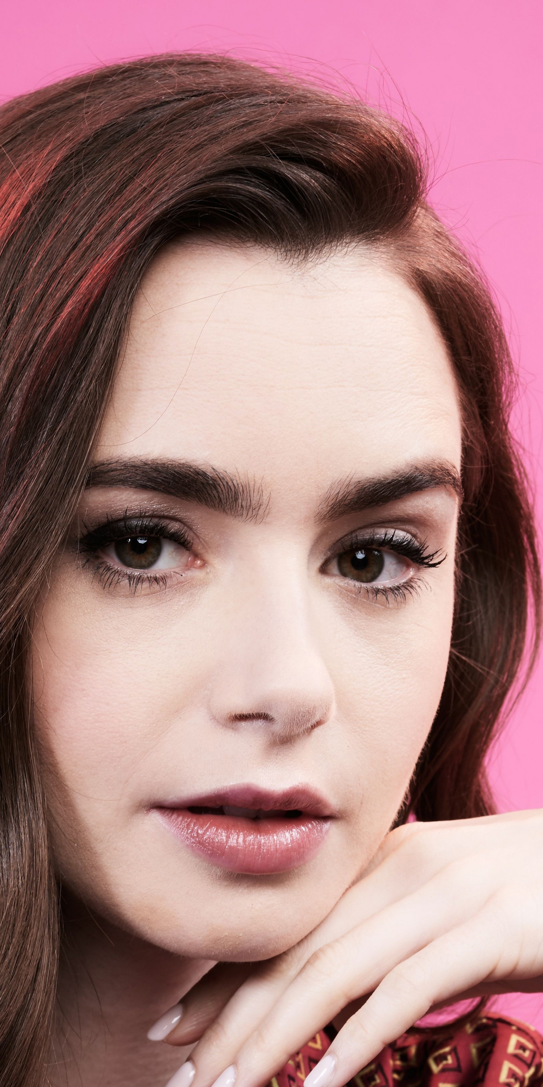 Lily Collins, Deadline Contenders, Emmy Event, 2019, 1080x2160 wallpaper