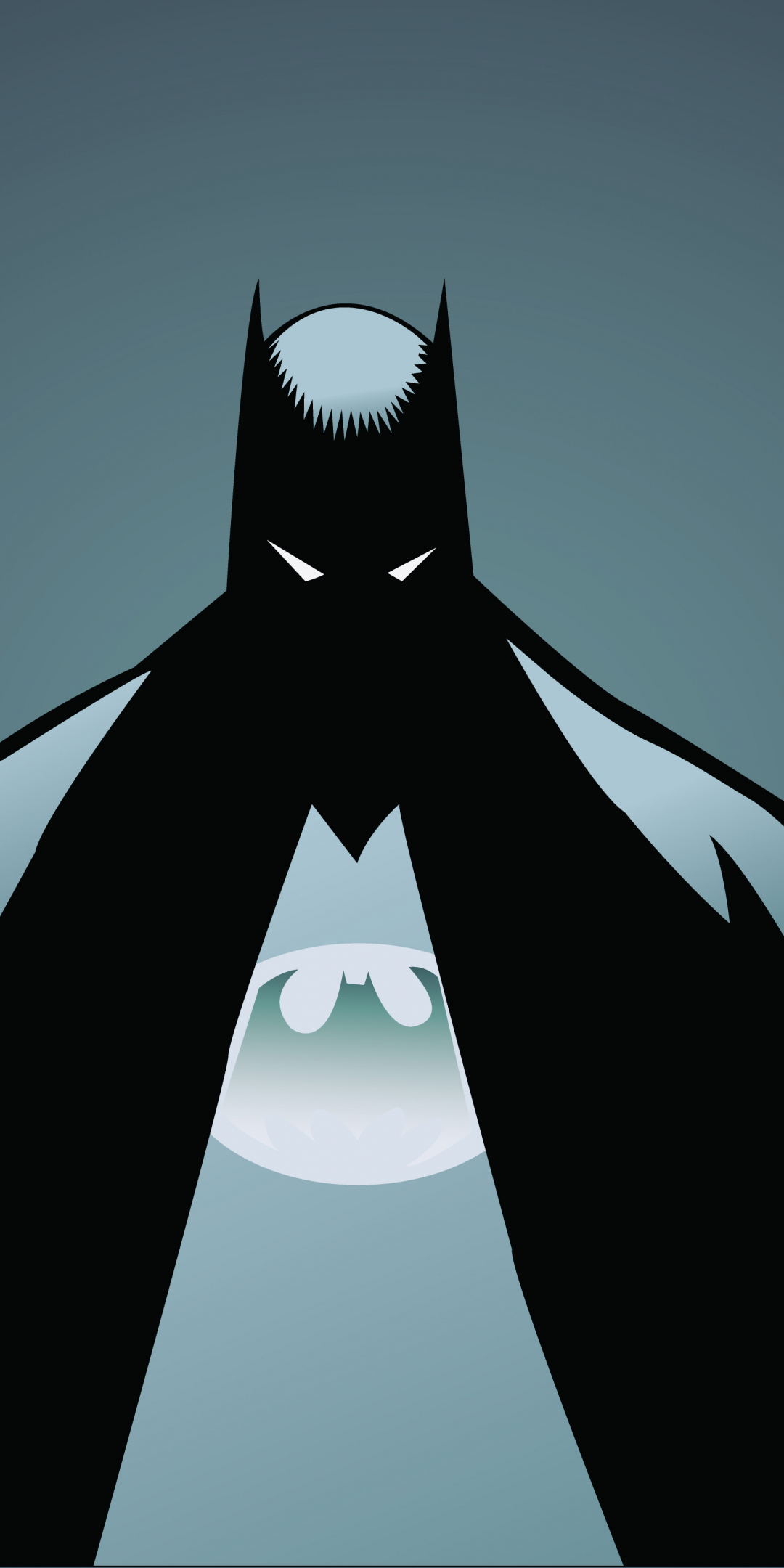 Batman, minimalism, illustrator, 1080x2160 wallpaper