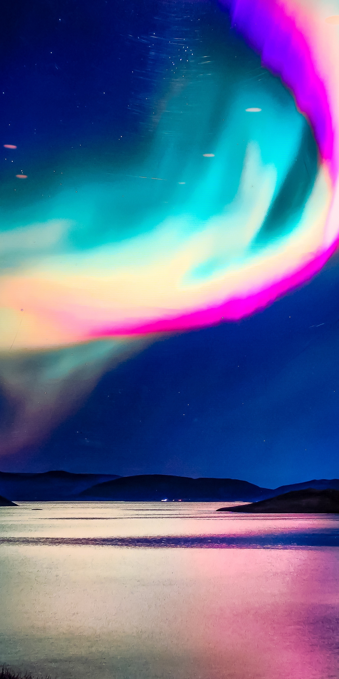 Iceland, Northern Lights, 1080x2160 wallpaper