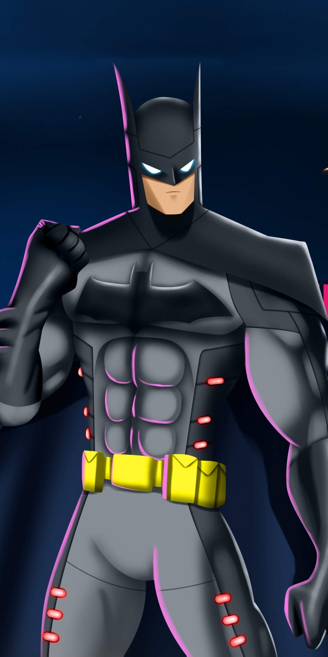 DC's batman, digital art, 1080x2160 wallpaper