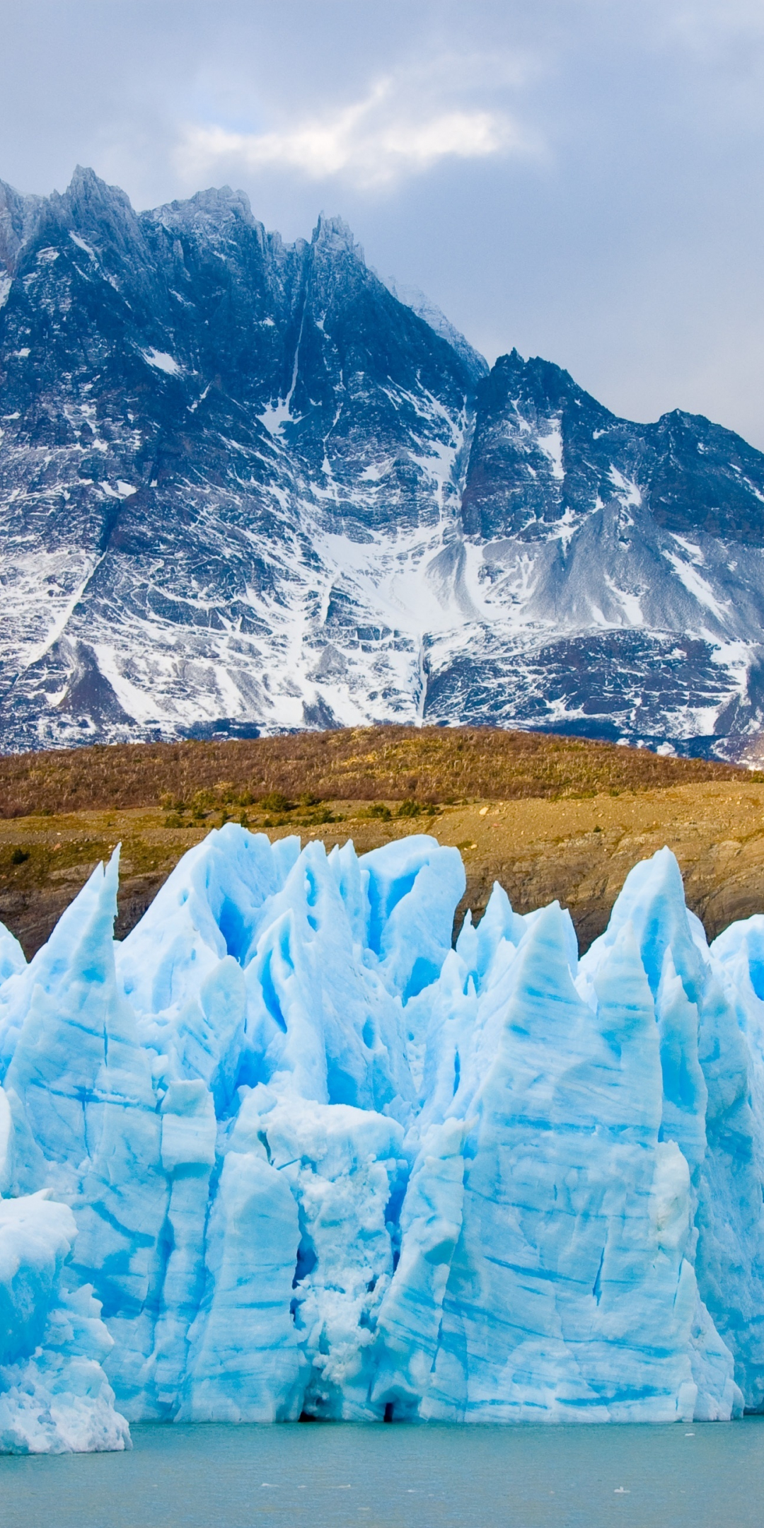 Chile, Patagonia, glacier, nature, 1080x2160 wallpaper