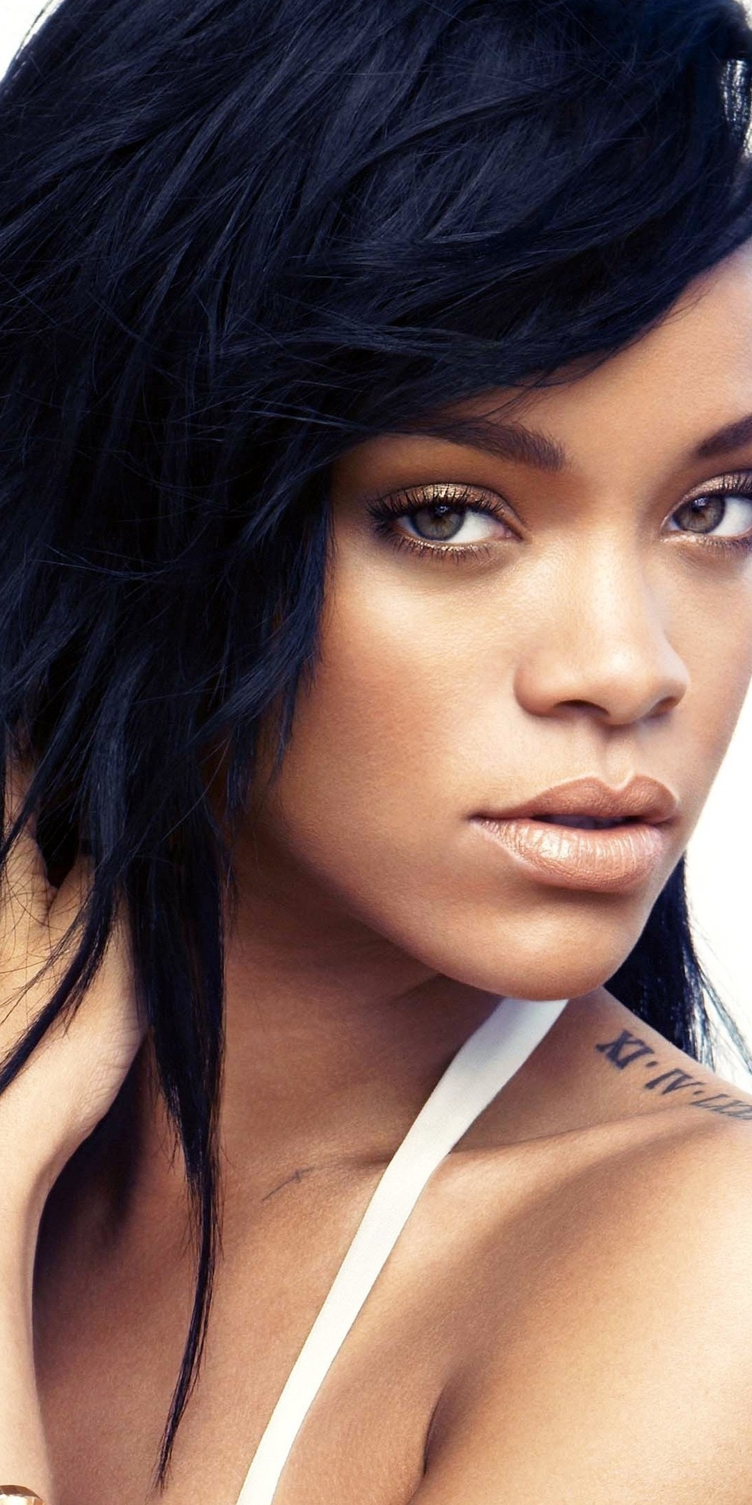 Rihanna, celebrity, tattoo, 1080x2160 wallpaper