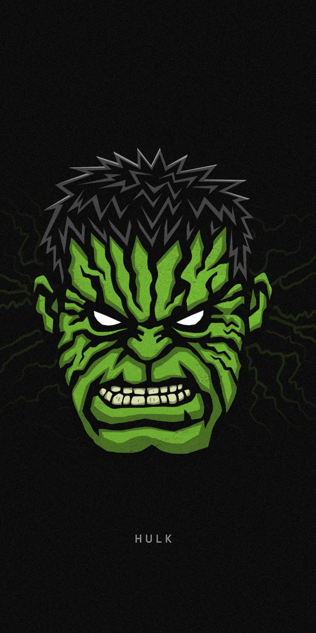 Angry Hulk face, superhero, angry man, 1080x2160 wallpaper
