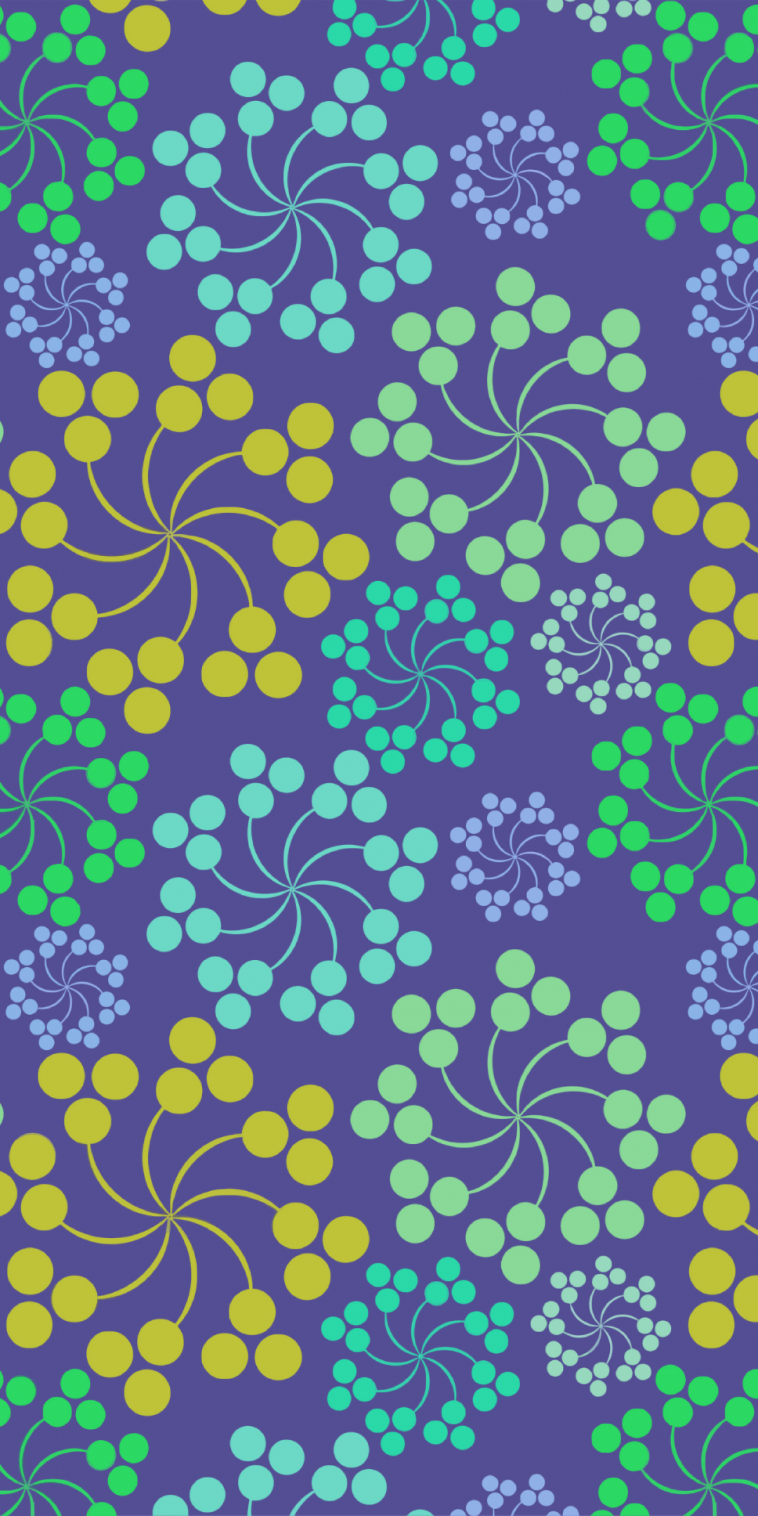 Patterns, circles, twisted, colorful, 1080x2160 wallpaper