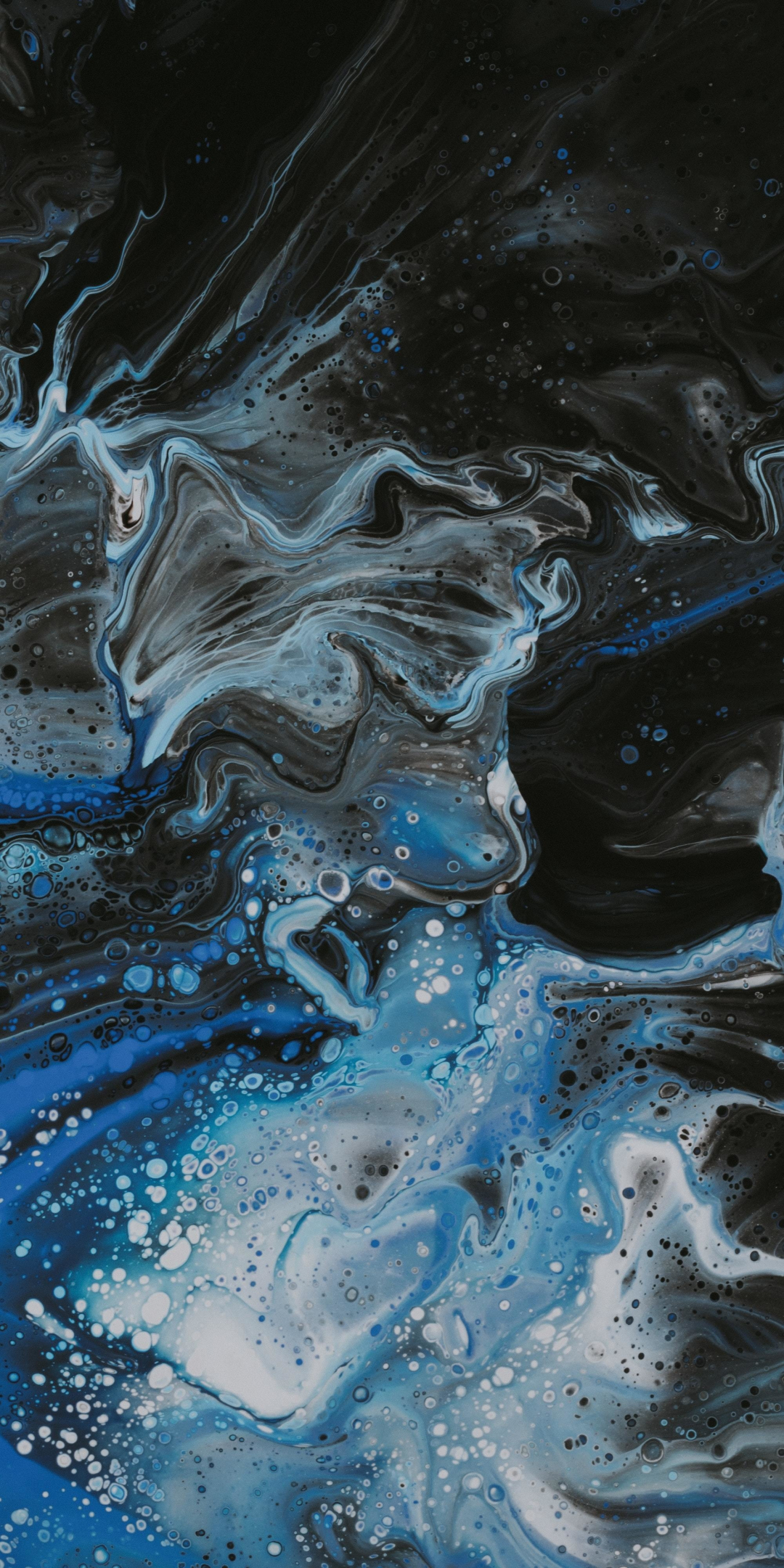 Texture, blue-dark, abstraction art, 1080x2160 wallpaper