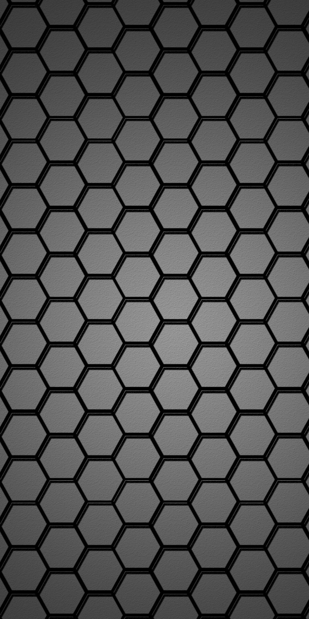 Black hexagon texture, abstract, 1080x2160 wallpaper