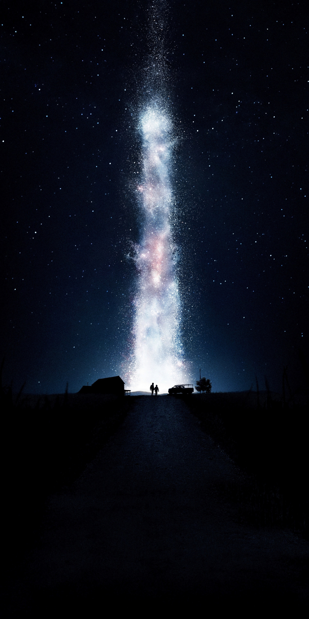 Interstellar, stars, milky way, night, movie, 2014, 1080x2160 wallpaper