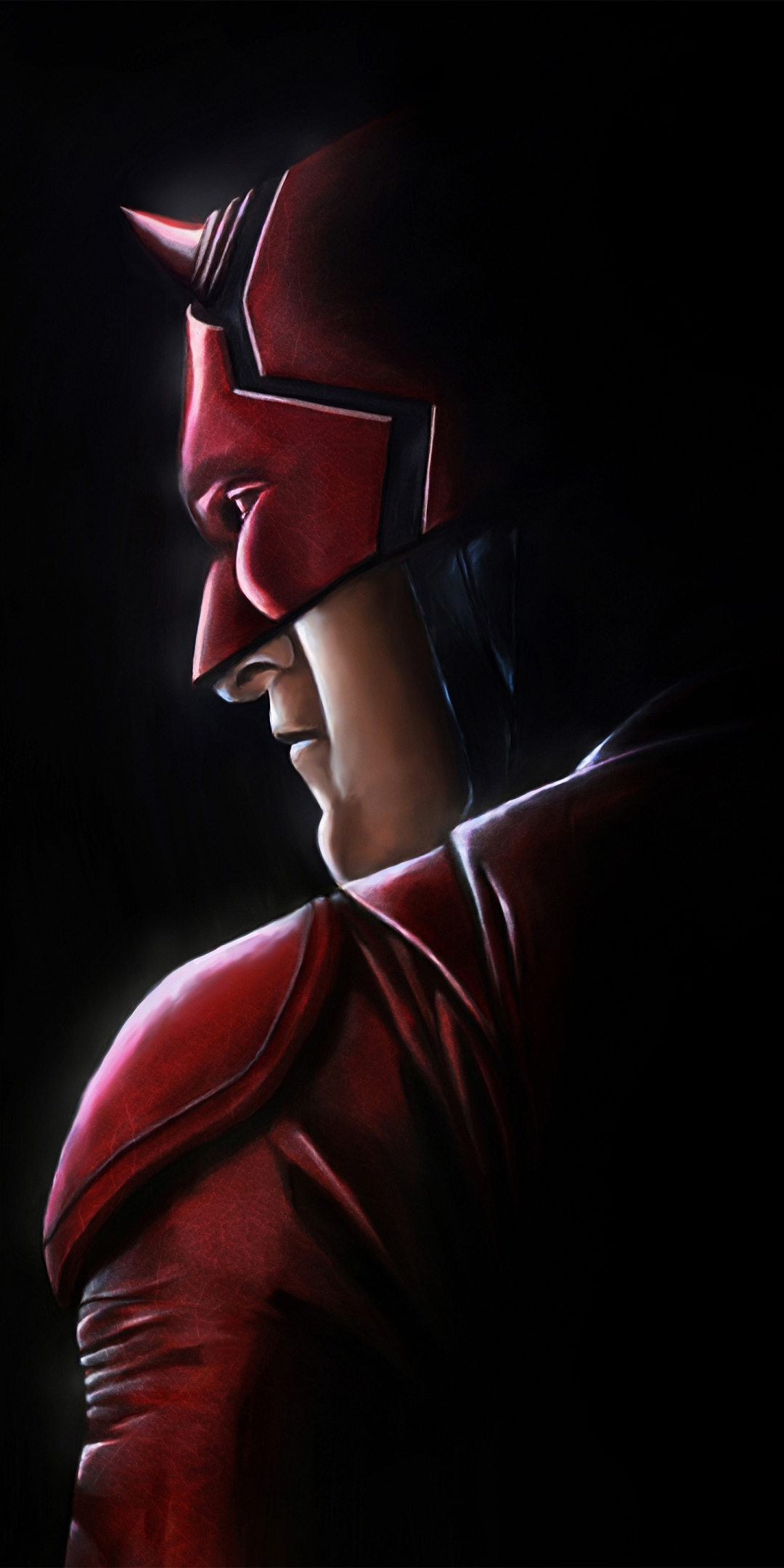 Daredevil, superhero, artwork, 1080x2160 wallpaper