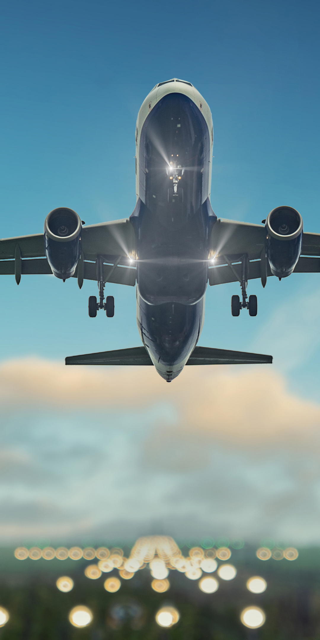 Airplane, take off, 1080x2160 wallpaper