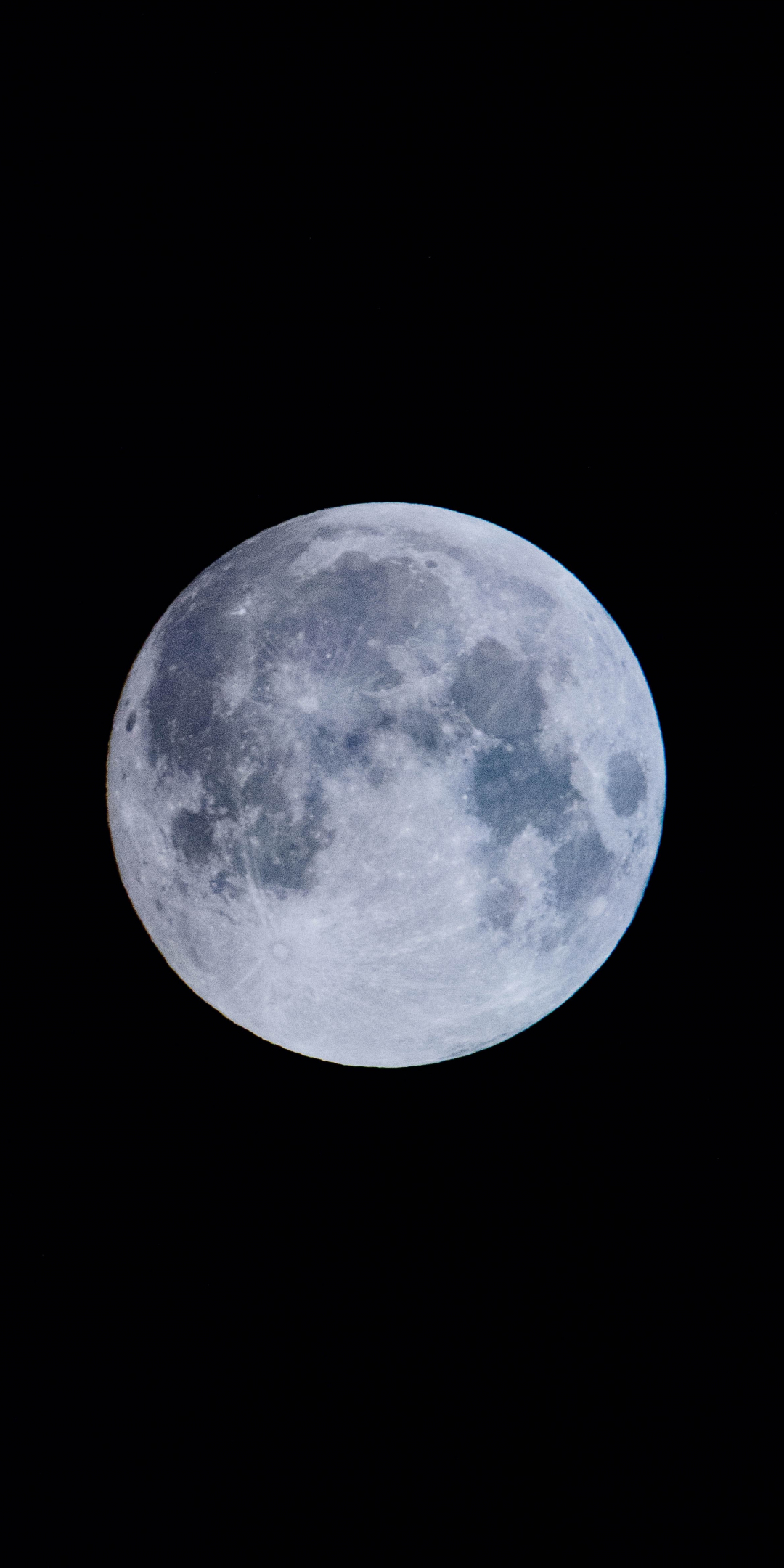 Full moon, night, space, 1080x2160 wallpaper