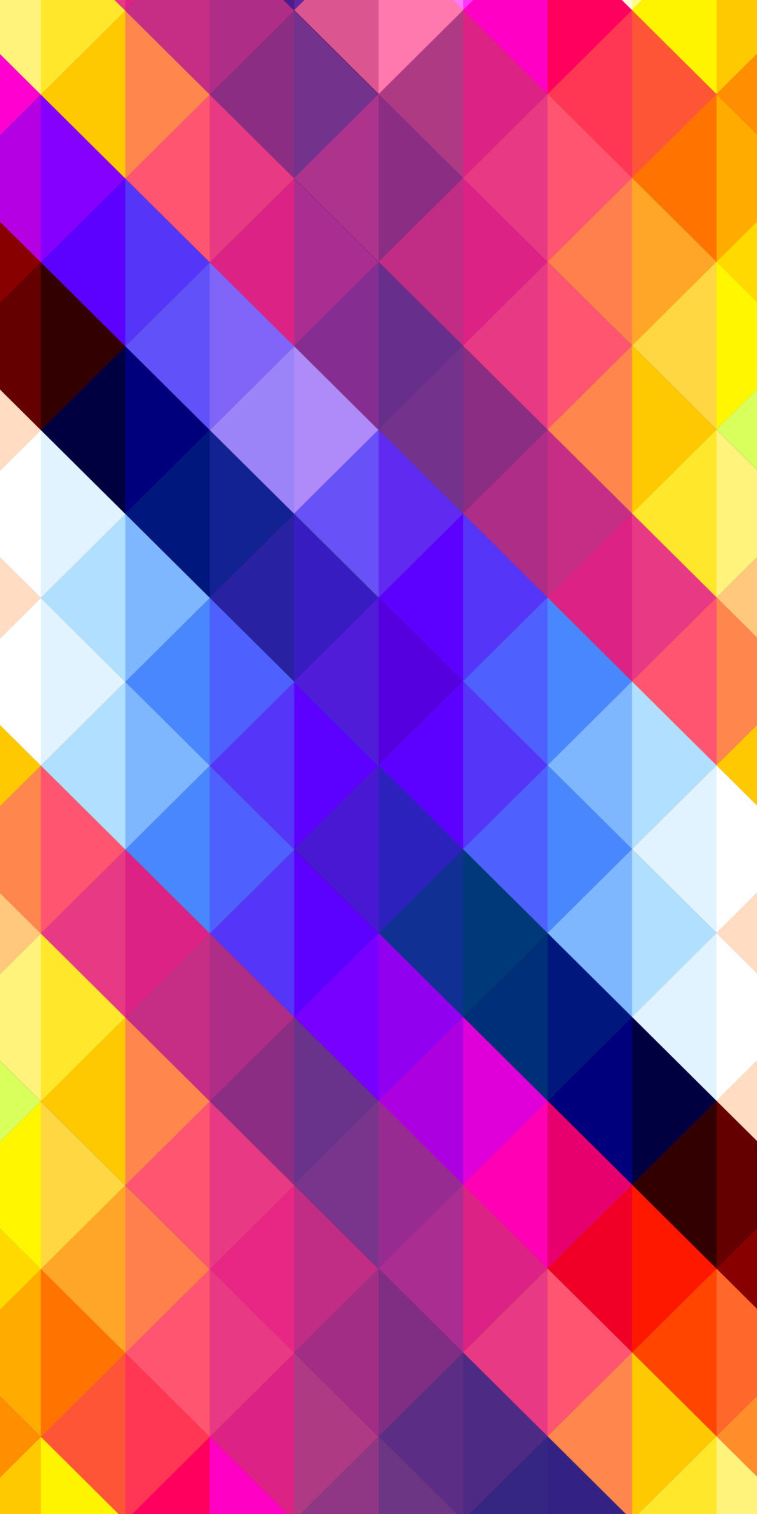 Square, colorful, abstract, 1080x2160 wallpaper