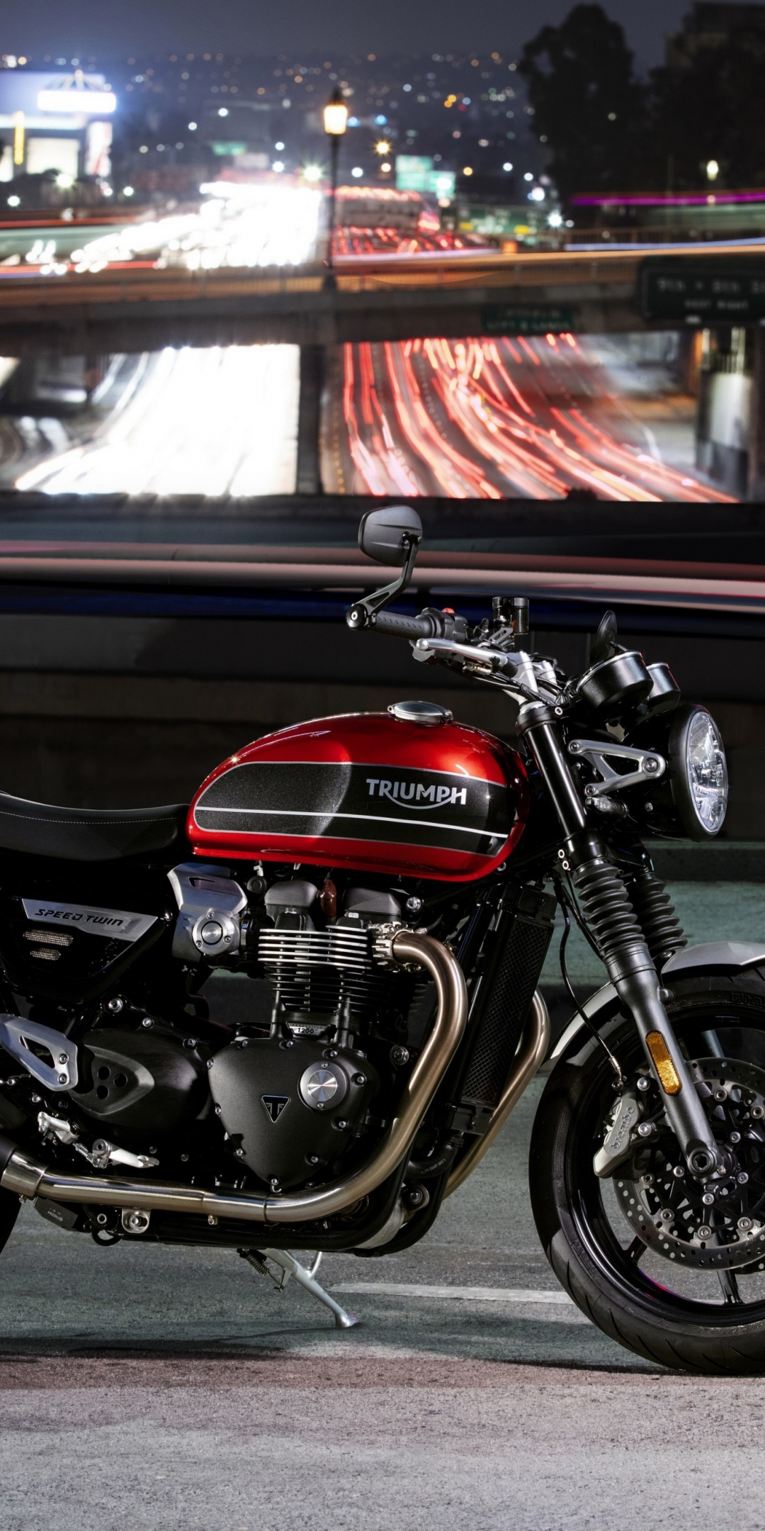 2019, Motorcycle, Triumph Speed Twin, 1080x2160 wallpaper